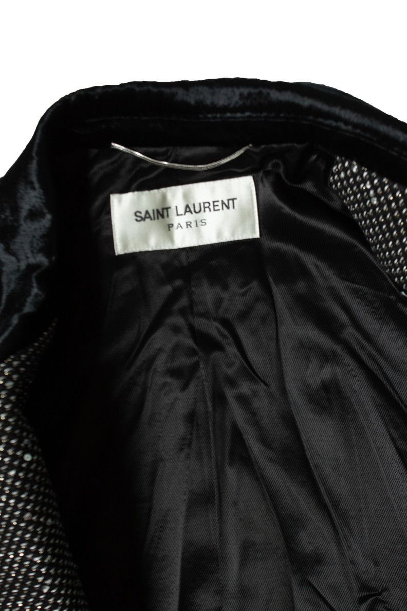 Saint Laurent Paris Saint Laurent, Long glitter sequins blazer jacket Size US L / EU 52-54 / 3 - 6 Thumbnail
