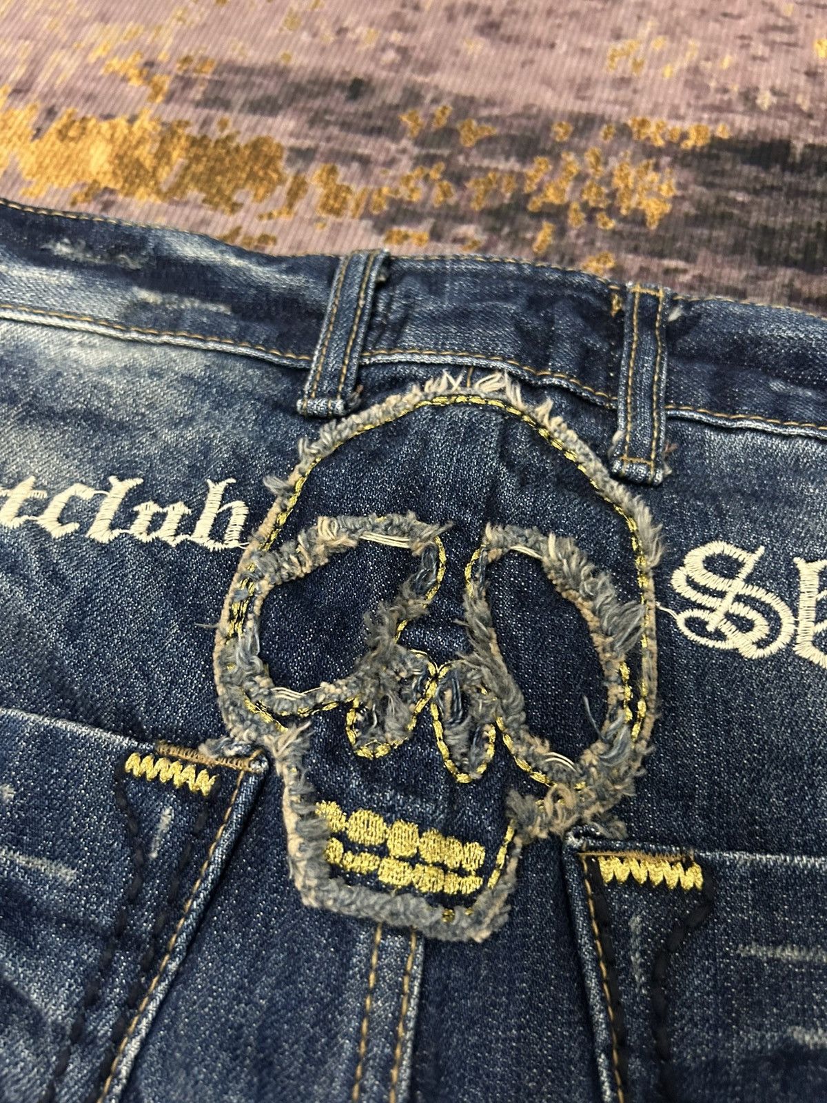 If Six Was Nine Lolita Skull Short Jeans Size US 35 - 9 Thumbnail