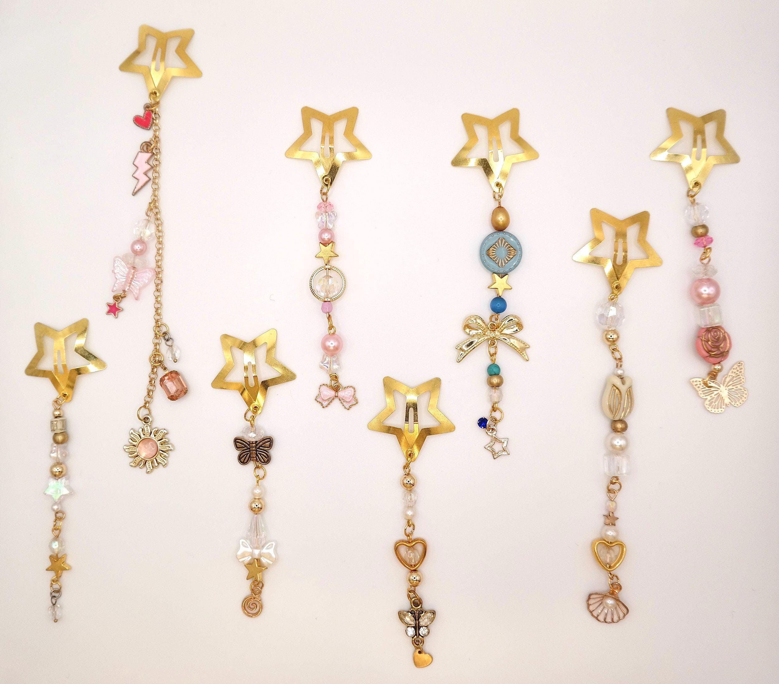 Handmade Gold Star Decorated Hair Clips Size ONE SIZE - 3 Thumbnail