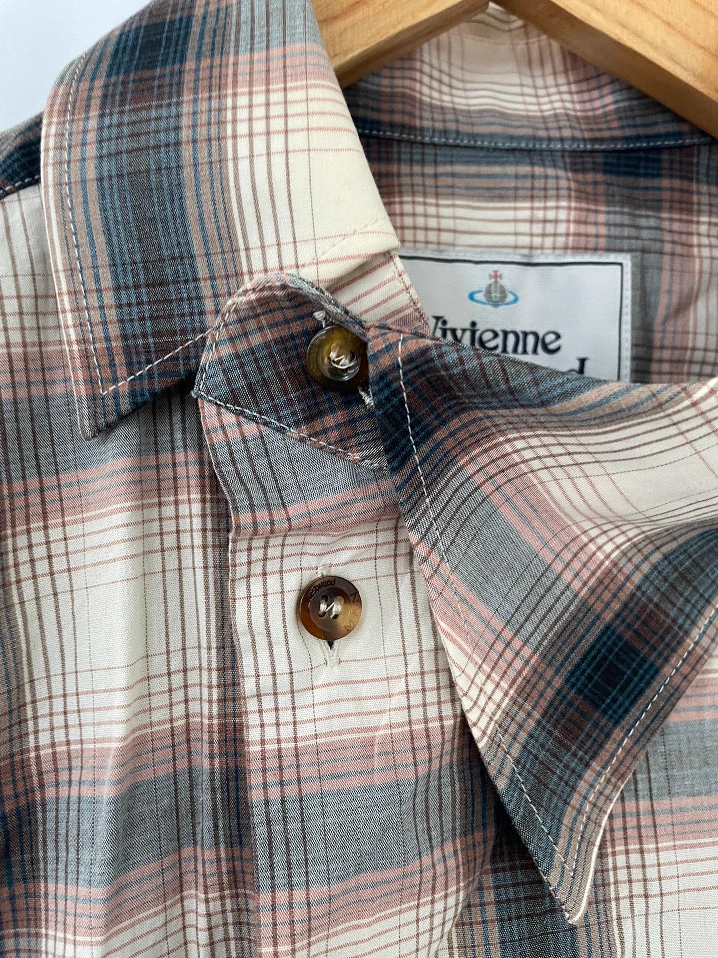 Vivienne Westwood Vivienne Westwood Man Asymmetrical Plaid Shirt Size US M / EU 48-50 / 2 - 8 Thumbnail