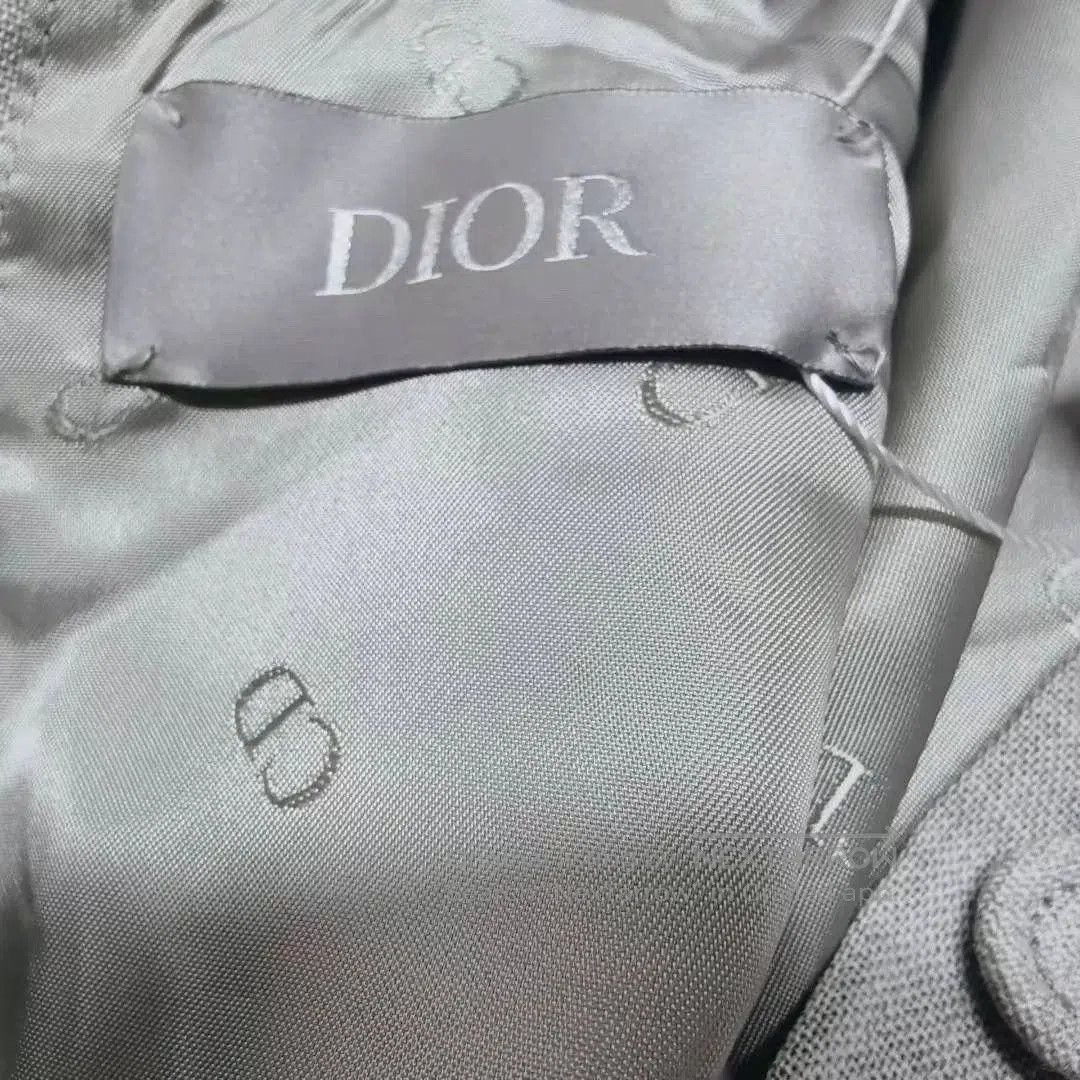 Dior Gray Wool Reversible Suit Jacket.