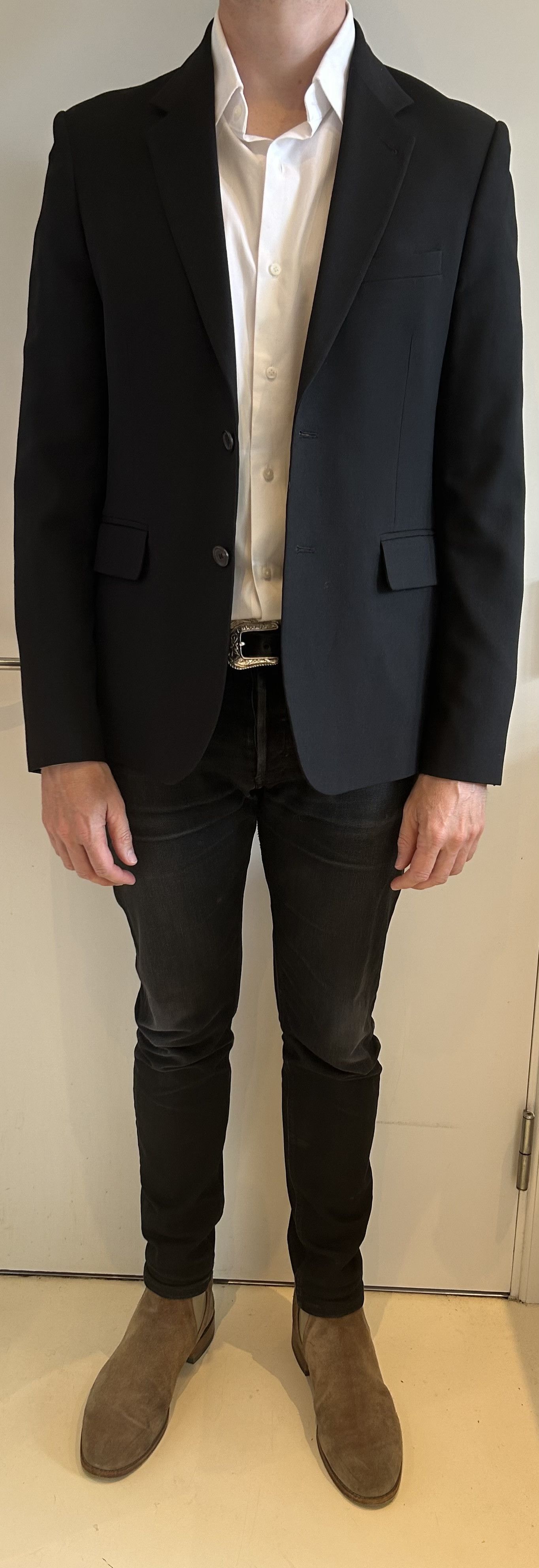 Saint Laurent Paris SLP Slim Black Jacket Size 50 Fits 48 Size 48R - 1 Thumbnail