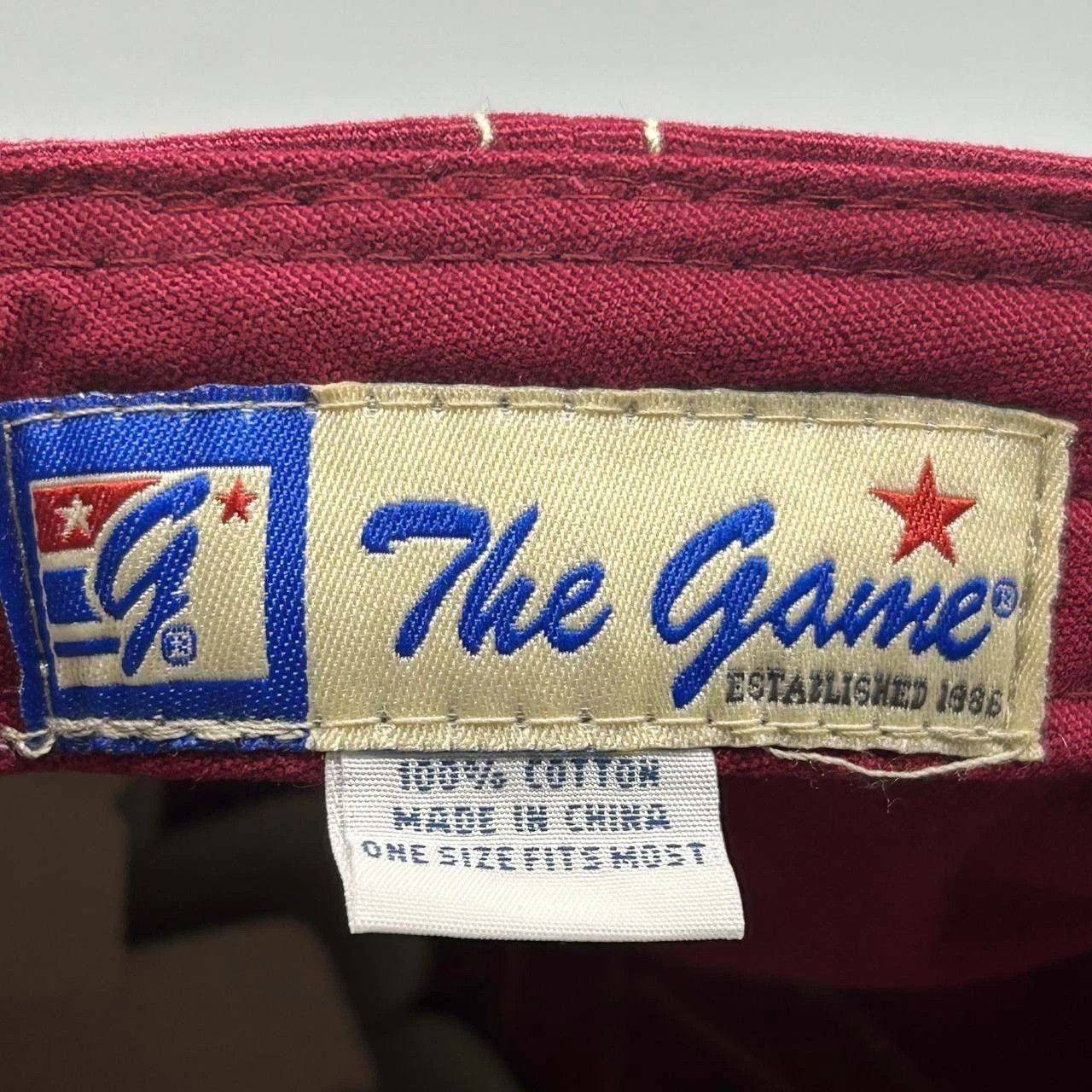 The Game Vintage Arkansas Razorbacks Hat NCAA Strap Back Cap Cotton Size ONE SIZE - 3 Thumbnail