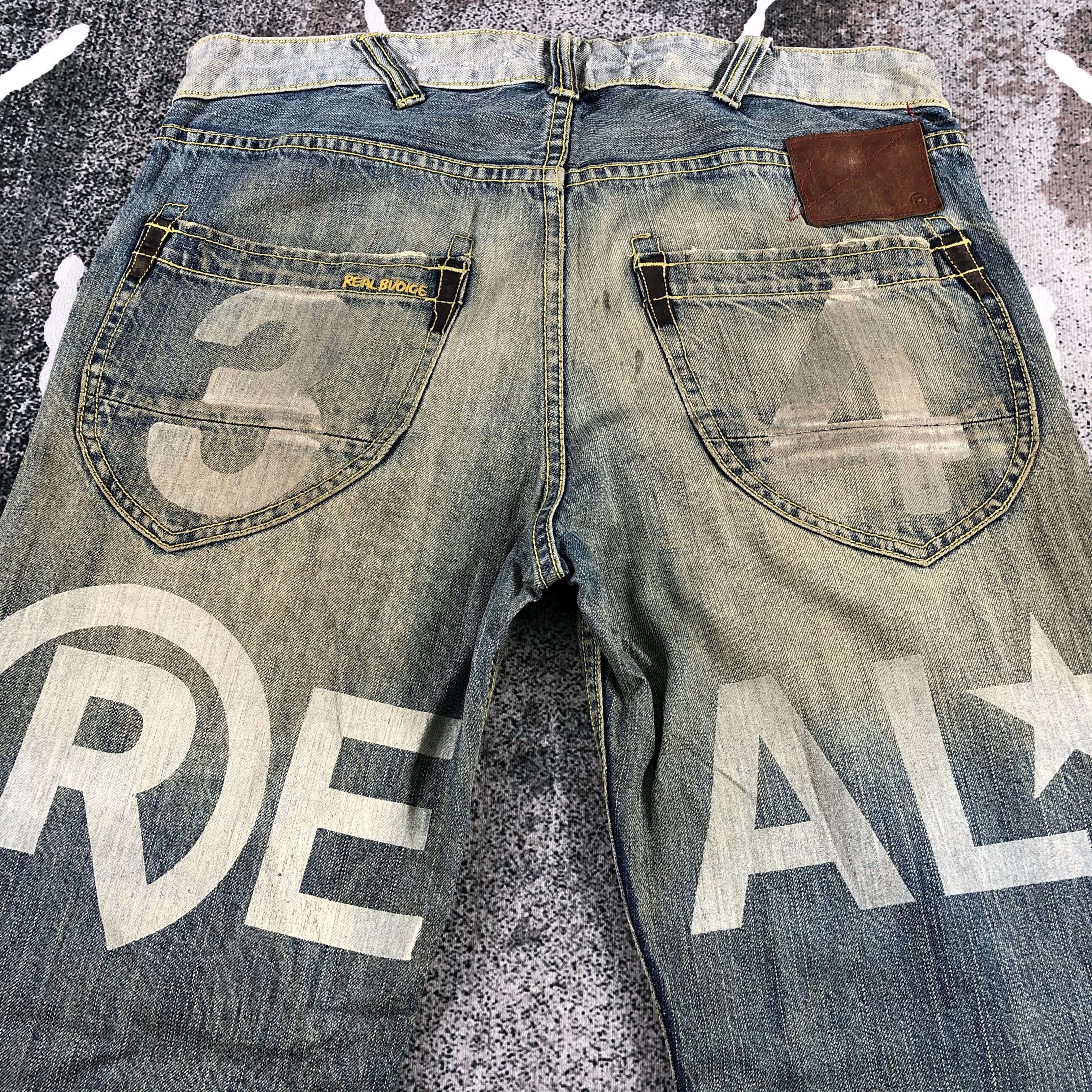 Japanese Brand Real B Voice Jeans Rusty Distressed Denim KJ744 Size US 32 / EU 48 - 4 Thumbnail
