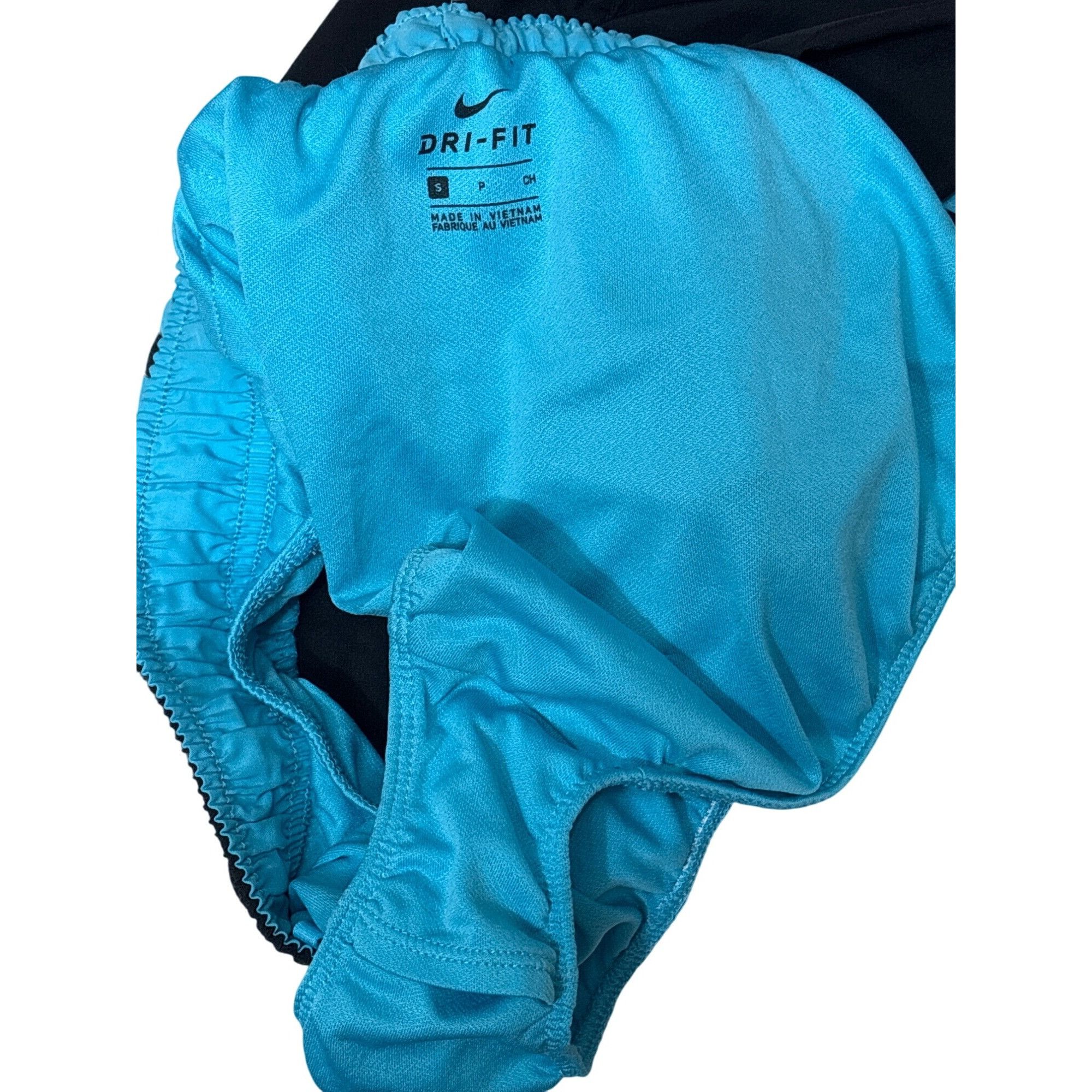 Nike NIKE Dri-Fit Women's Running Shorts Black/Blue Size S Size 26" / US 2 / IT 38 - 3 Thumbnail