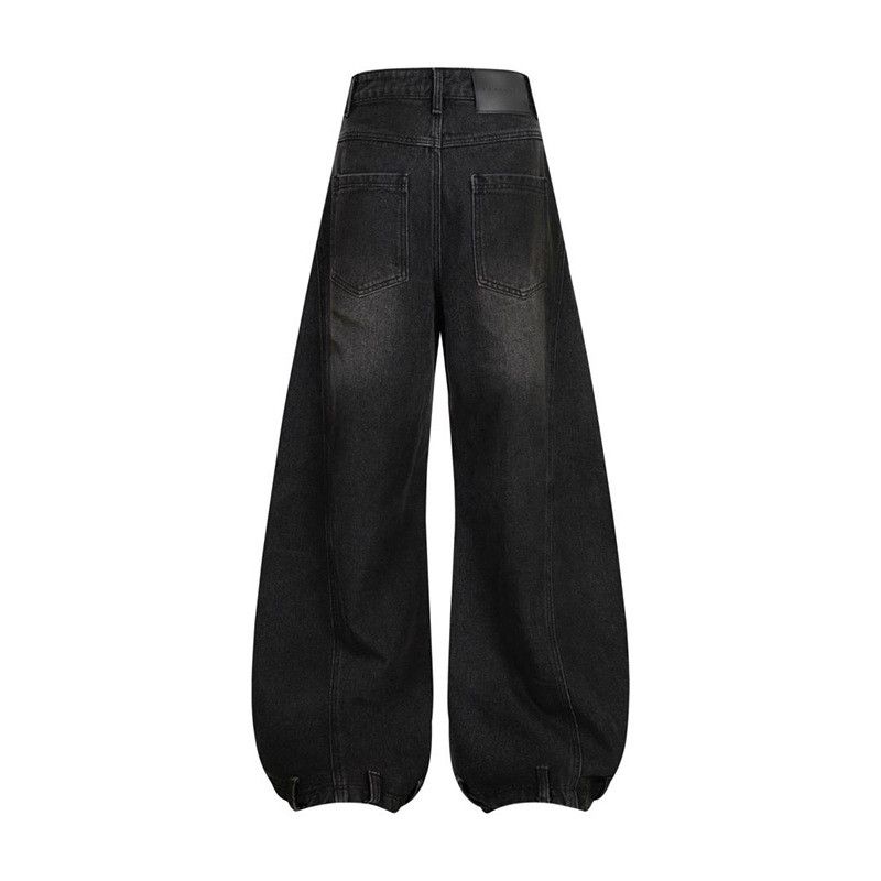 Japanese Brand Retro street style patchwork distressed jeans loose fit Size US 32 / EU 48 - 2 Thumbnail