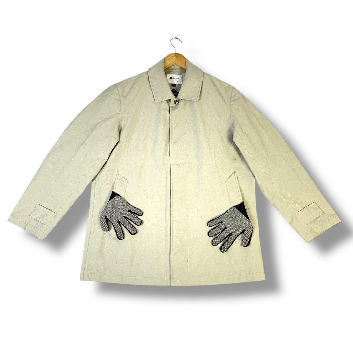 Goretex MIZUNO BUTTON UP GORETEX EMBROIDERED SPELL OUT LONG JACKET Size US L / EU 52-54 / 3 - 1 Thumbnail