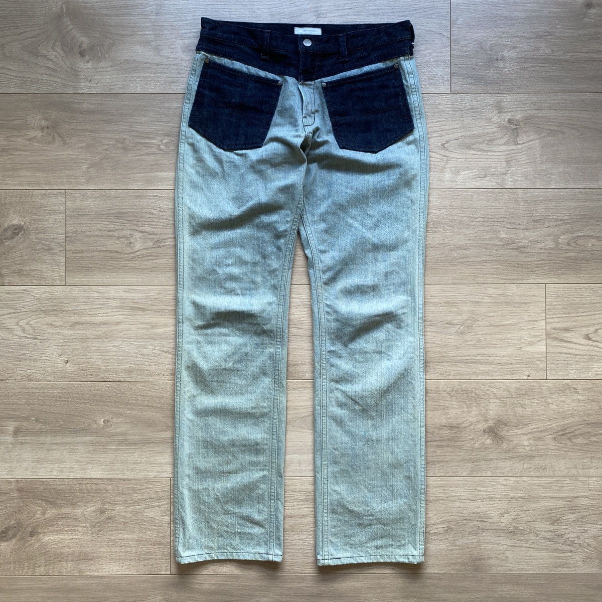 Number (N)ine A/W 2002 Number (N)ine Patch Denim Jeans Size US 32 / EU 48 - 1 Thumbnail