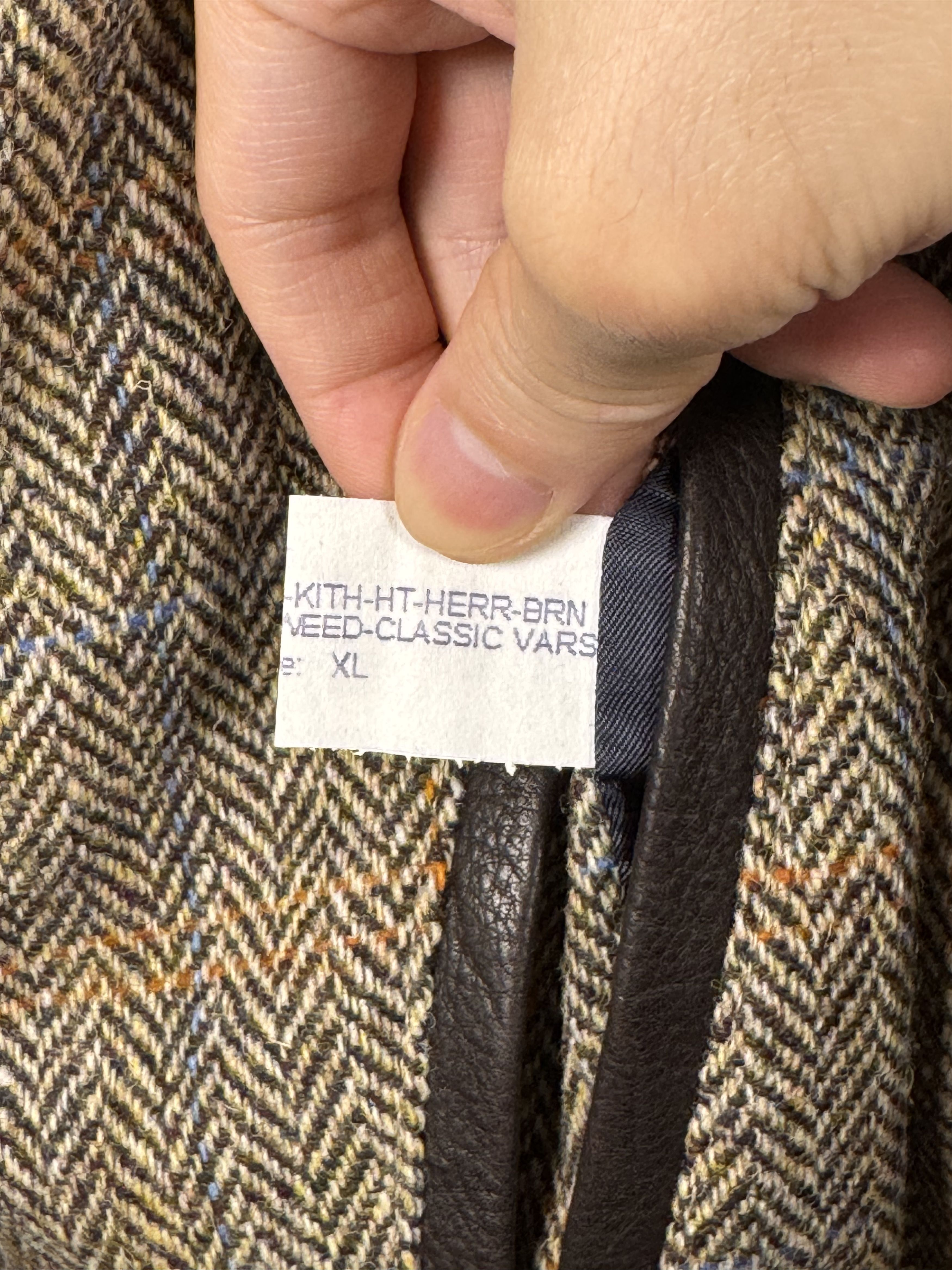 Golden Bear × Kith 2012 Harris Tweed Varsity Jacket Brown Orange Size US L / EU 52-54 / 3 - 6 Thumbnail