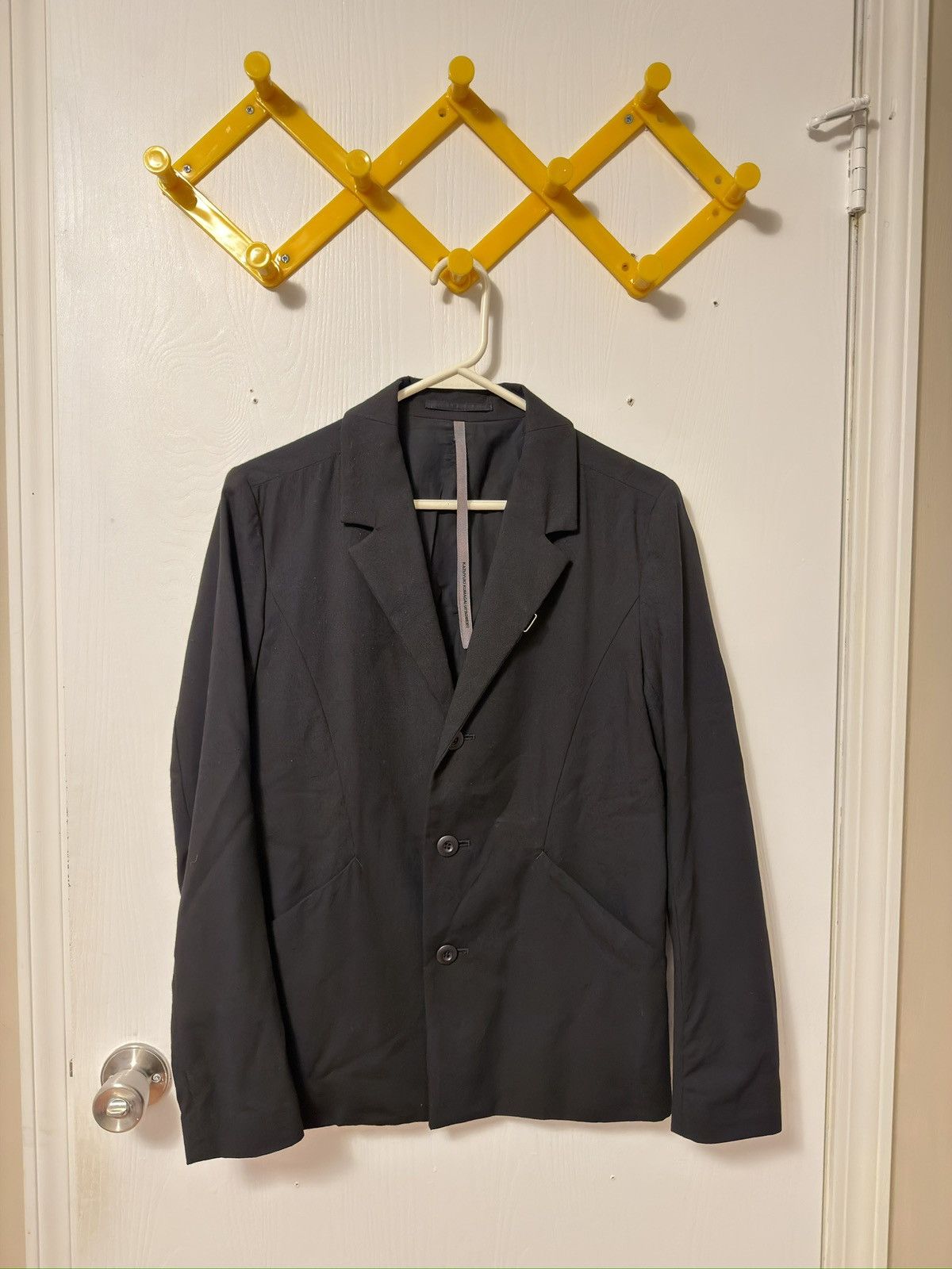 Kazuyuki Kumagai Attachment Attachment draped wool coat | Grailed