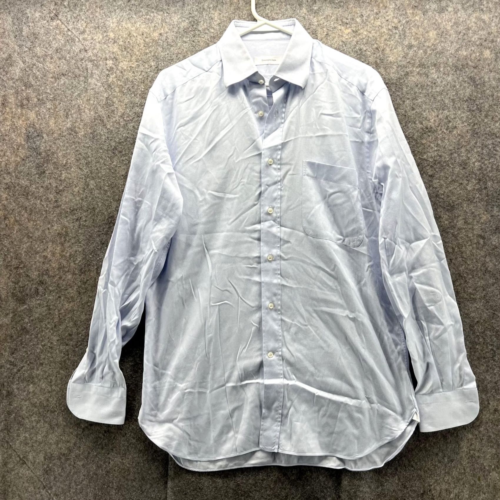 Ermenegildo Zegna Ermenegildo Zegna Button-Up Shirt Blue 39/15.5 Adult Regular Collared Long Sleeve Button-Down Preppy Dress Shirt Mens Size US L / EU 52-54 / 3 - 2 Thumbnail
