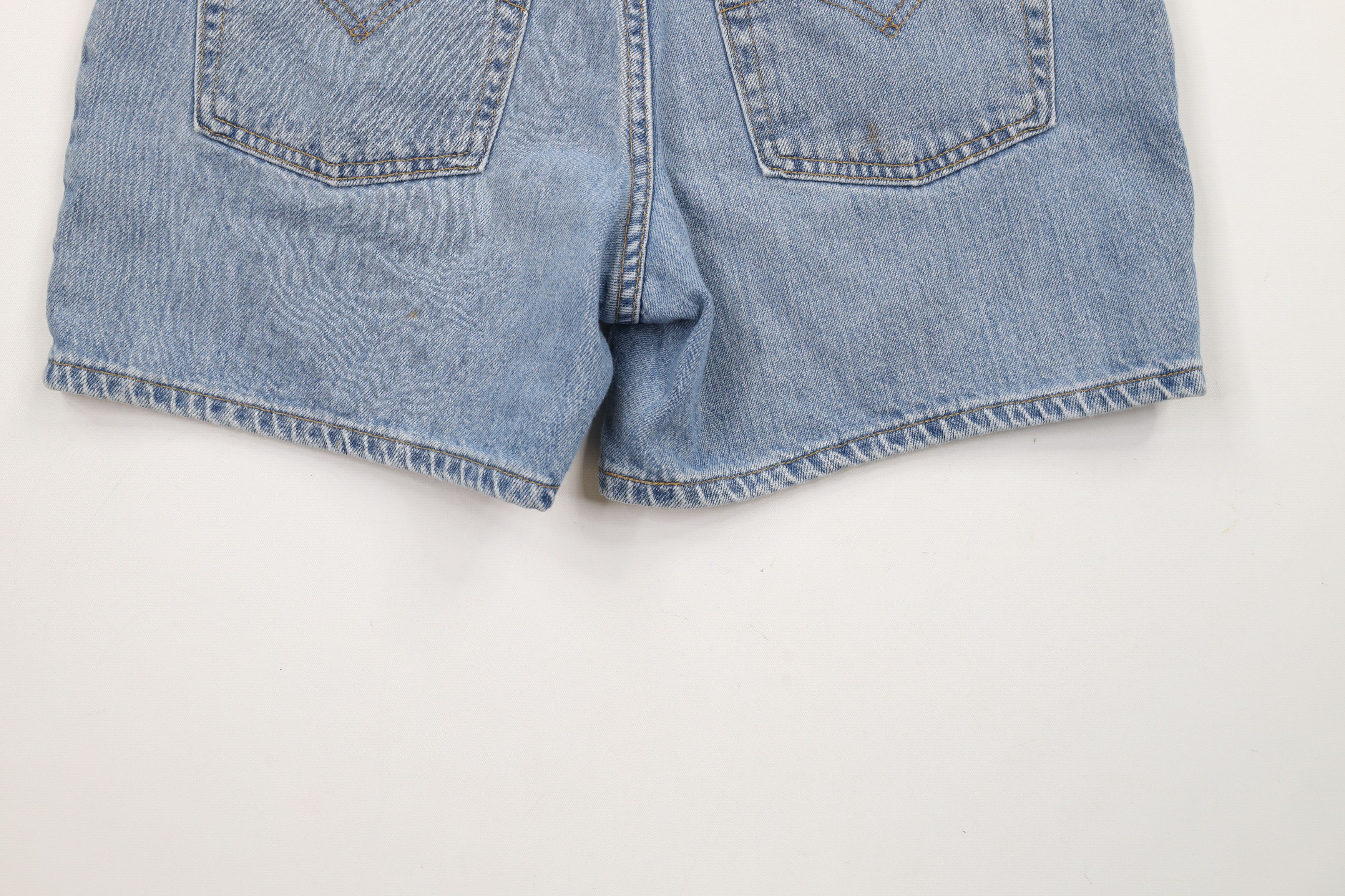 Levi's × Vintage Vintage Y2K 2002 Levis M Distressed Denim Shorts Jorts Blue Size 30" / US 8 / IT 44 - 12 Thumbnail