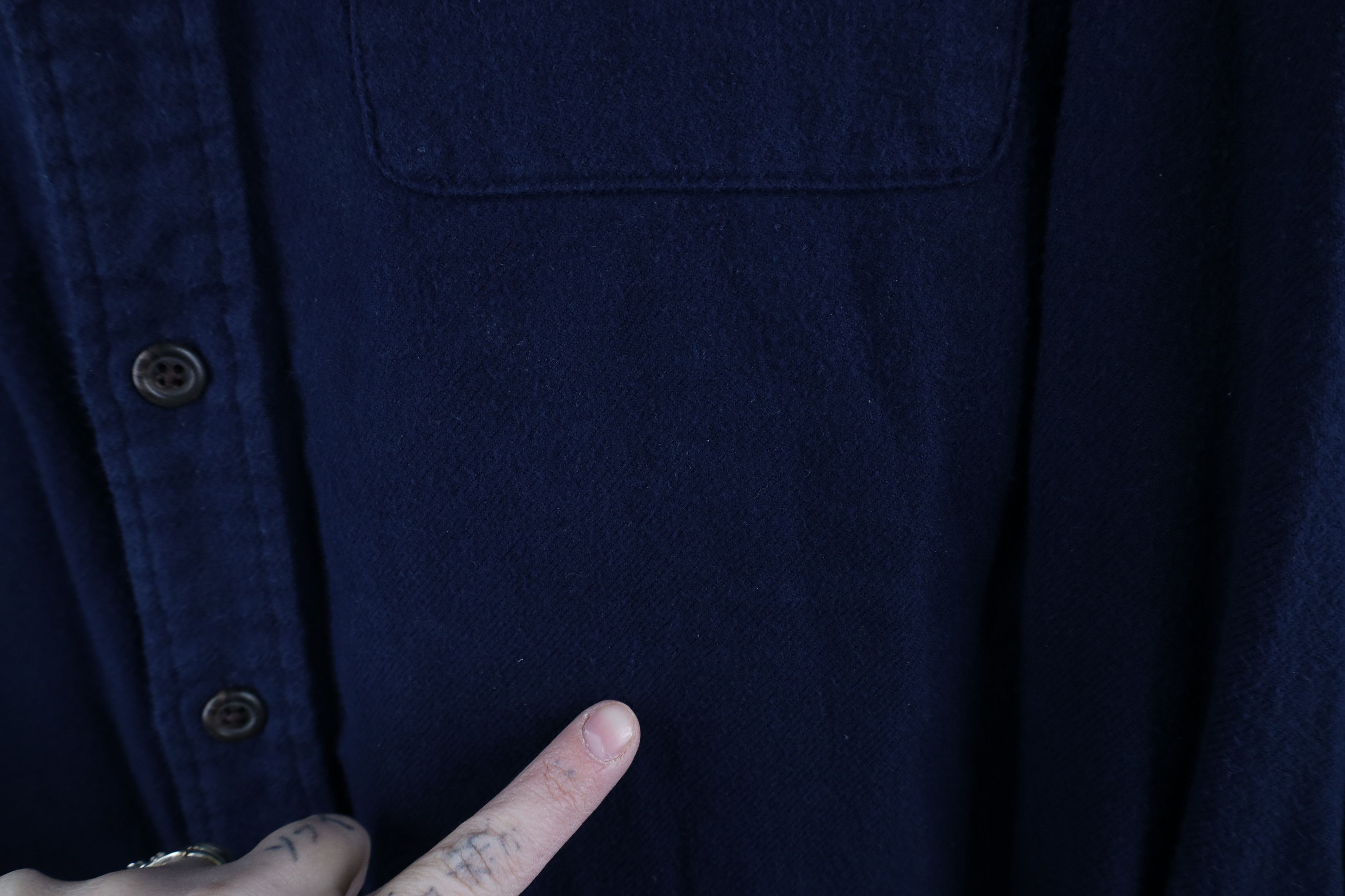 Polo Ralph Lauren Vintage 90s Ralph Lauren Flannel Collared Button Shirt Blue Size US XL / EU 56 / 4 - 4 Thumbnail