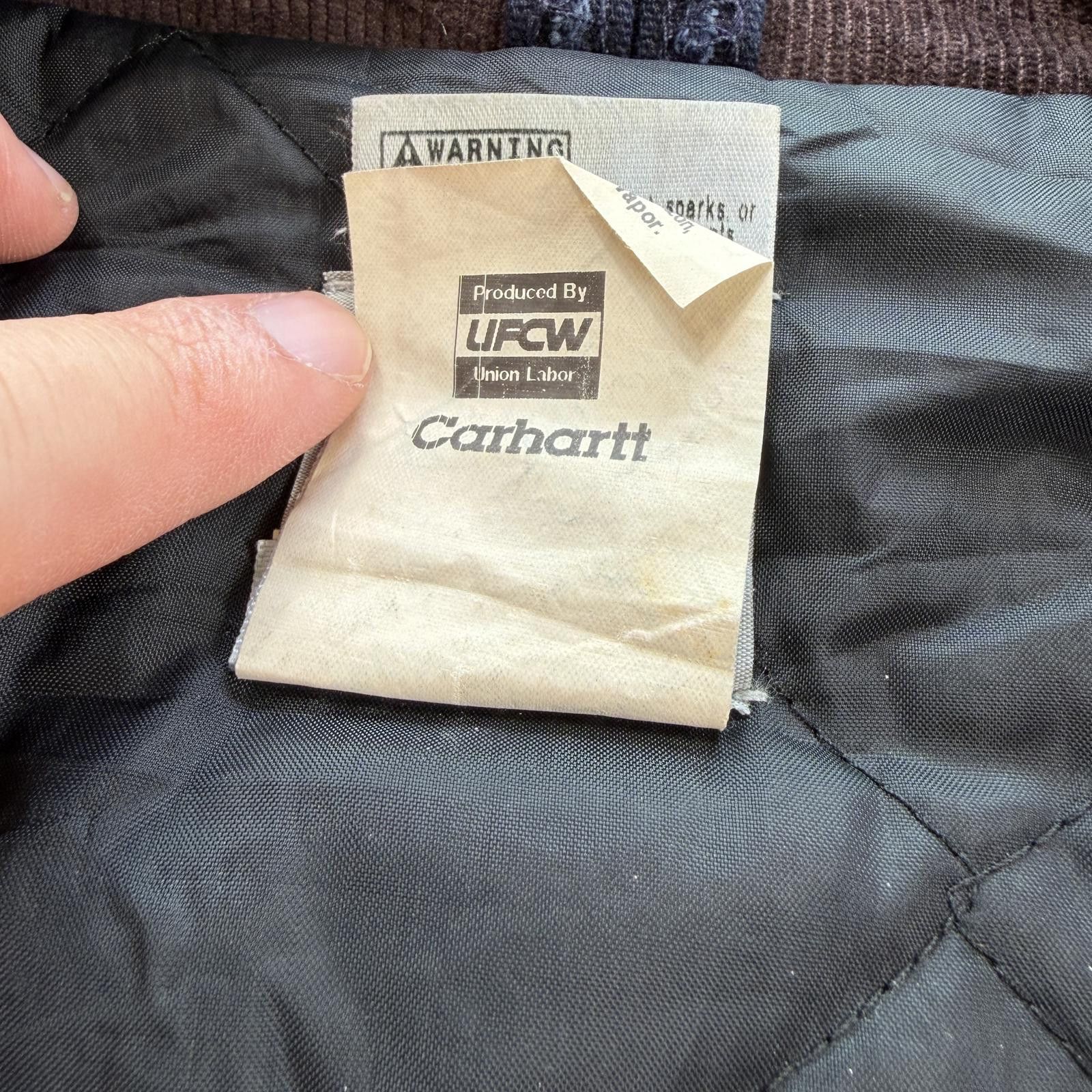 Carhartt Vintage 90s Carhartt Blanket Lined Work Jacket 2XL Union Tag Size US XXL / EU 58 / 5 - 7 Thumbnail