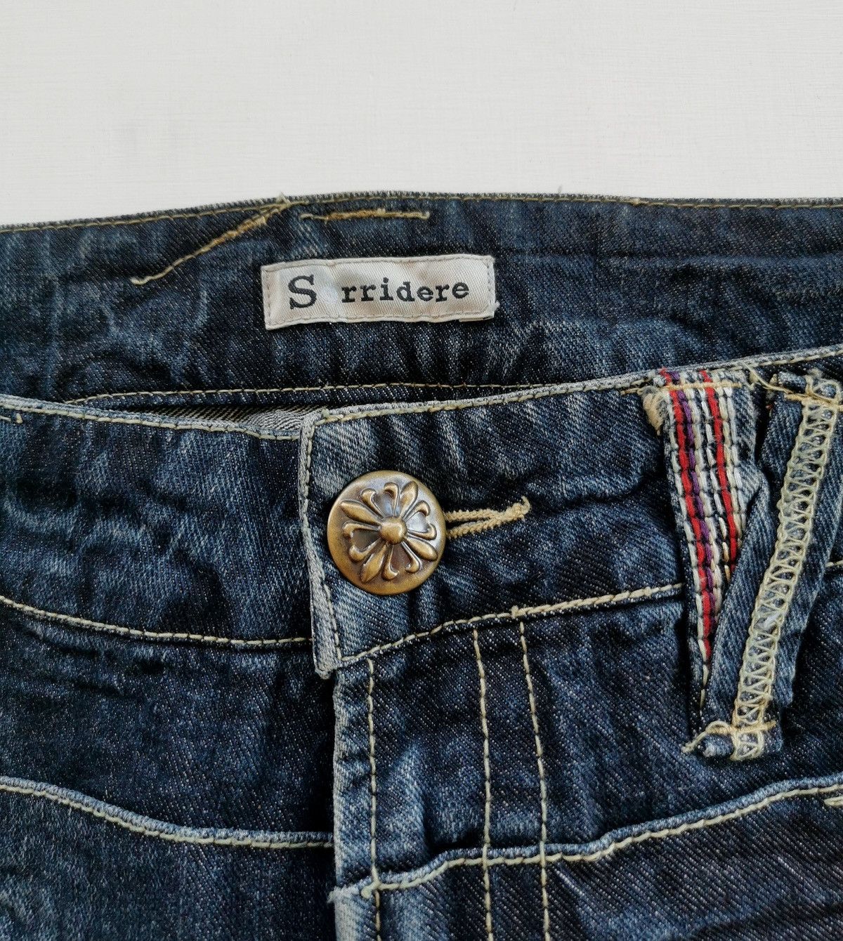 Kapital Sorridere Japan Double Waist Denim Jeans Size US 32 / EU 48 - 9 Thumbnail