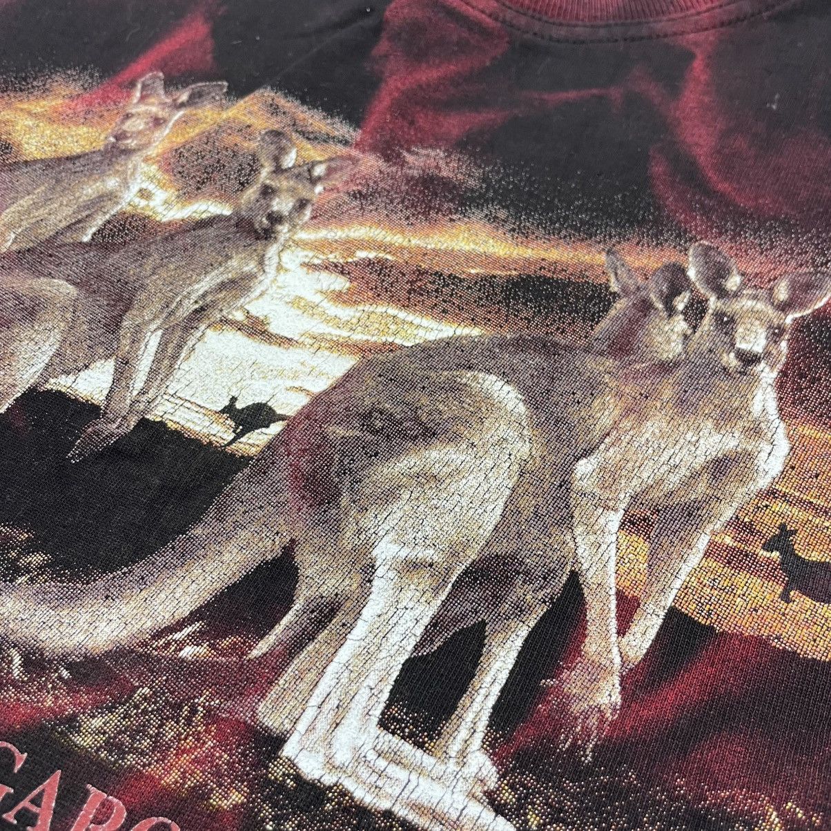 Vintage Churinga Designs Kangaroos Wildlife Australia T Shirt Size US XL / EU 56 / 4 - 10 Thumbnail