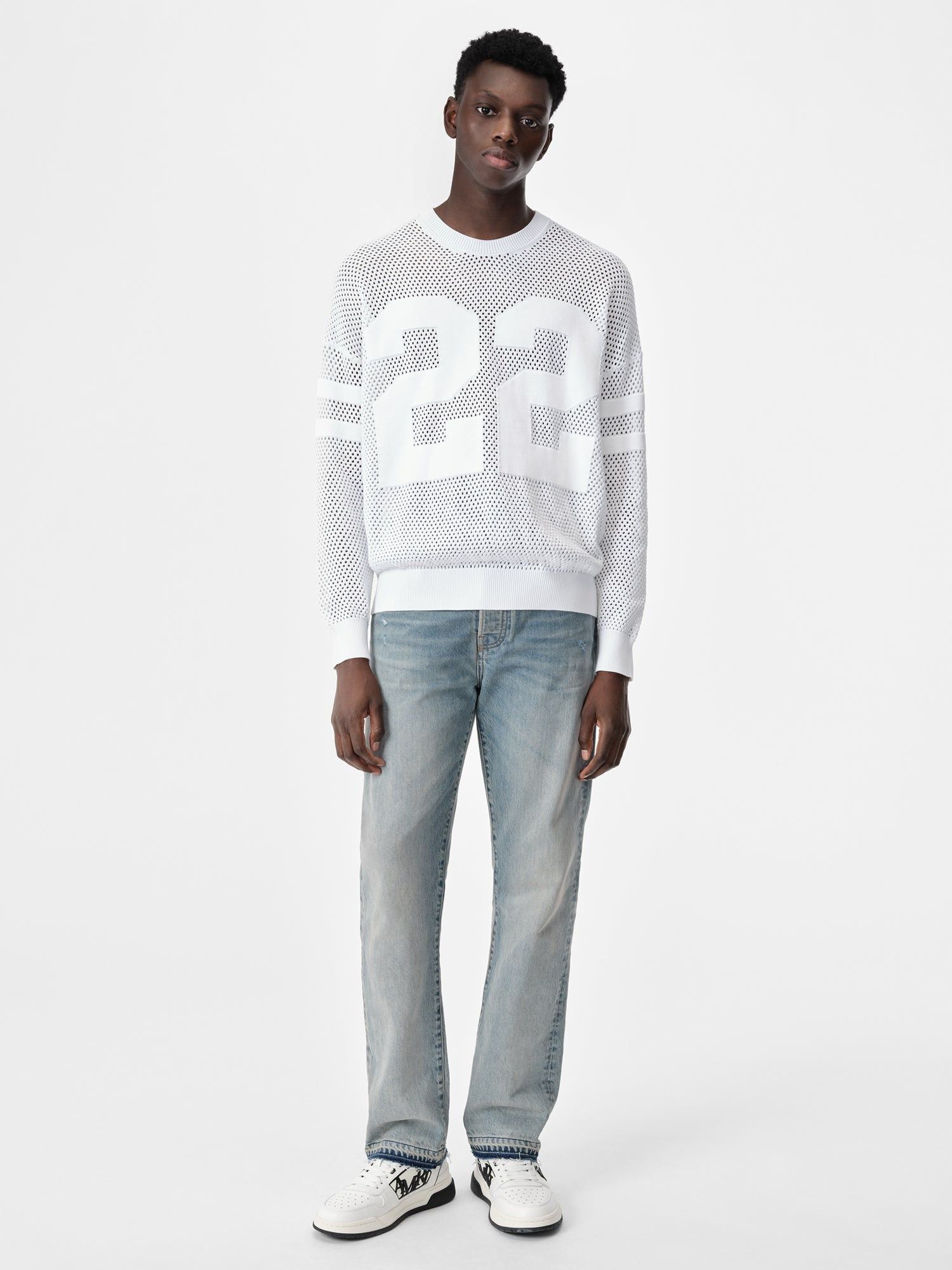 Amiri o1orln1125 Bones Jacket in White Size US M / EU 48-50 / 2 - 2 Thumbnail