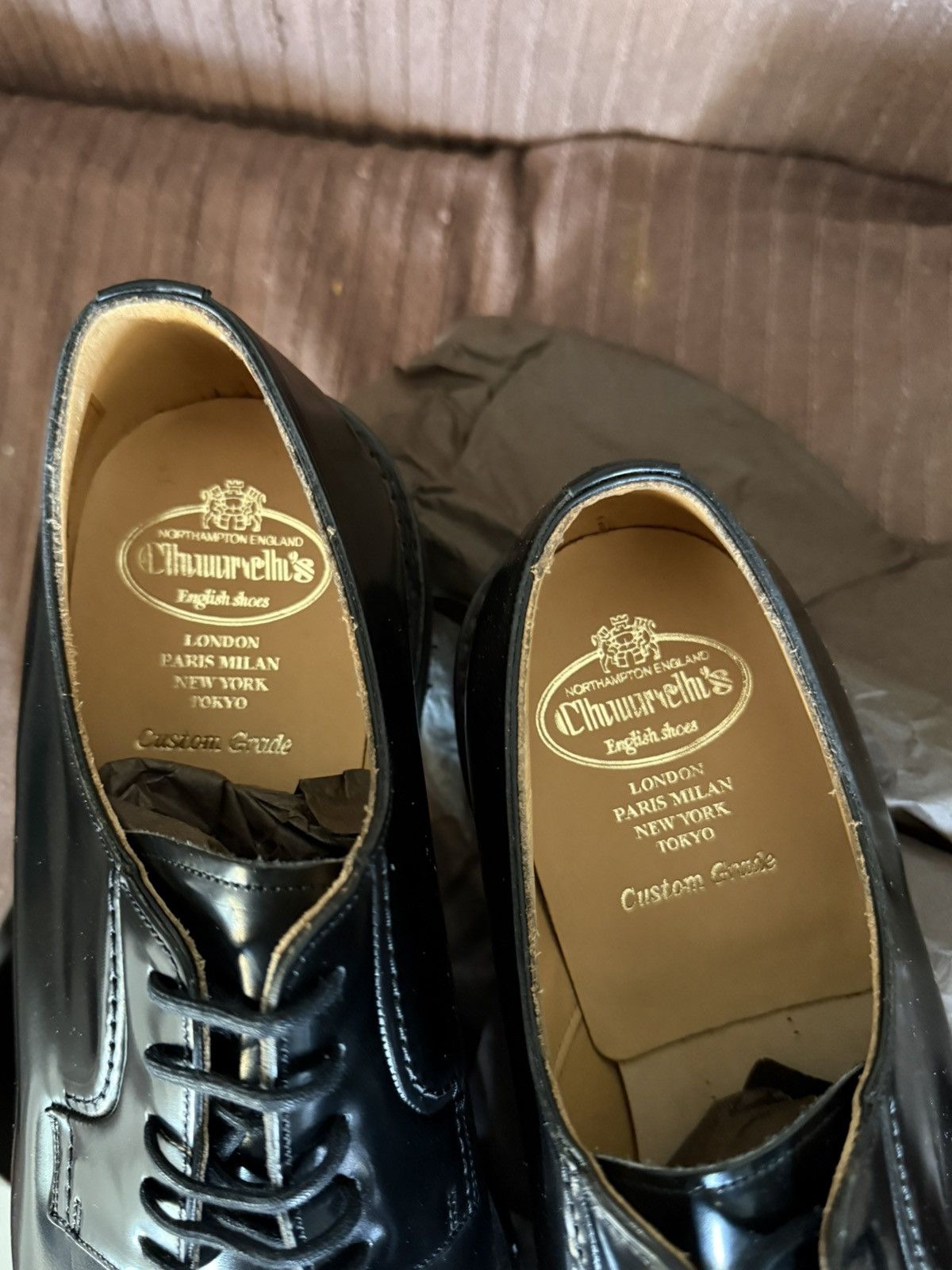 Church's CHURCH'S WOODBRIDGE POLISHED BINDER IN BLACK SIZE 10 Size US 11 / EU 44 - 6 Thumbnail
