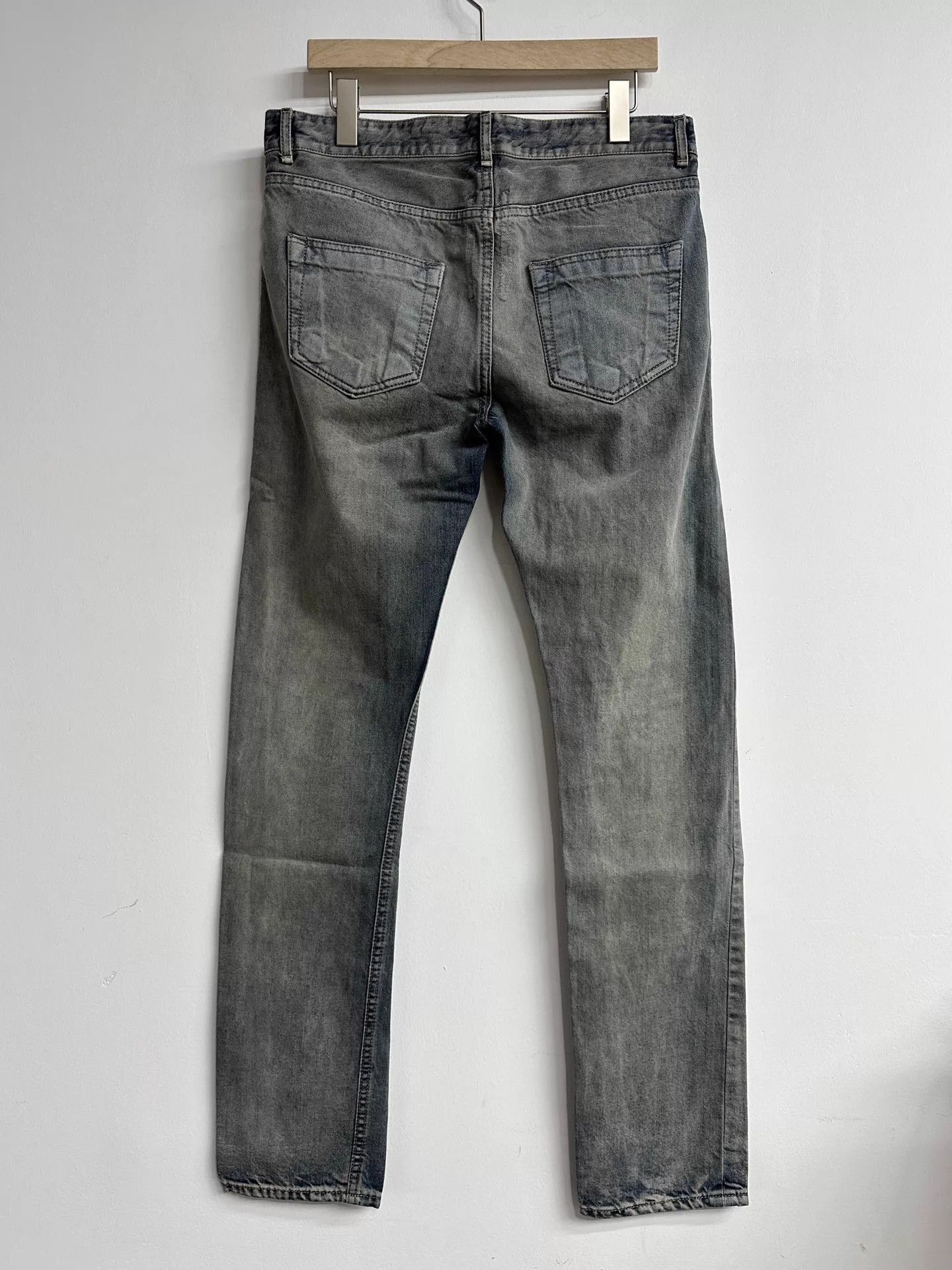 Rick Owens Rick Owens 17FW Slim Washed Mud-Dyed Jeans 32 Size US 32 / EU 48 - 3 Thumbnail