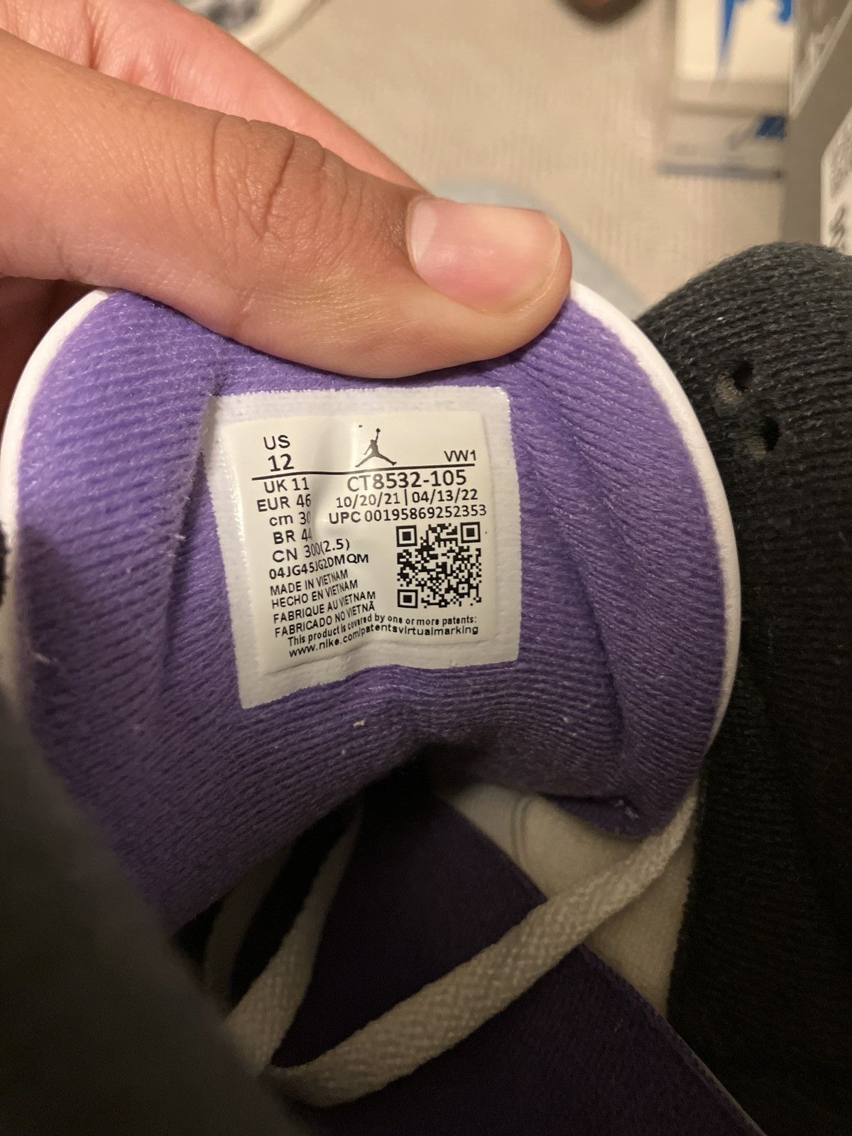 Jordan Brand Jordan 3 “Dark Iris” Size US 12 / EU 45 - 7 Thumbnail