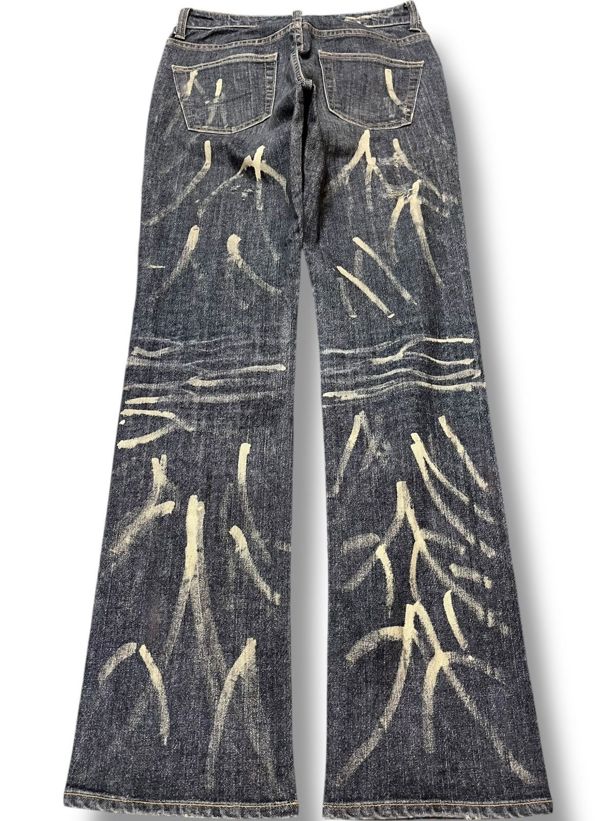 Gap Vintage Gap Bootcut Clawmark Art Distressed Denim Size US 29 - 5 Thumbnail