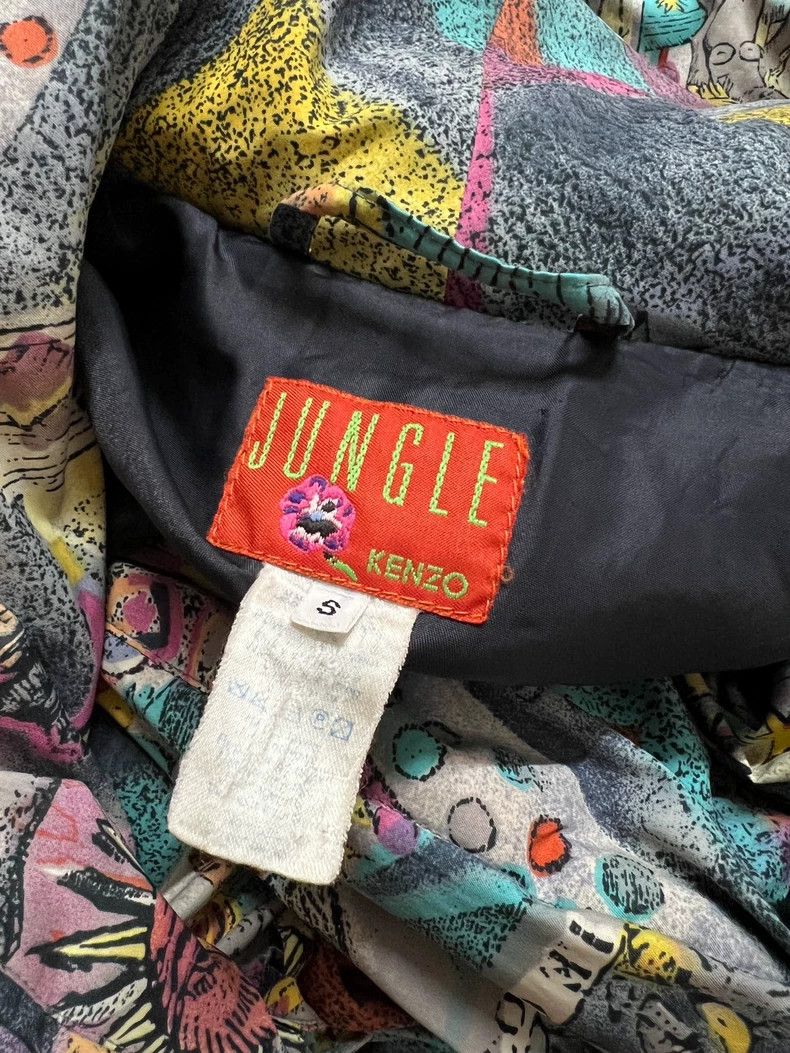 Kenzo KENZO Super fun patterned cotton jacket with straps Size S / US 4 / IT 40 - 3 Thumbnail