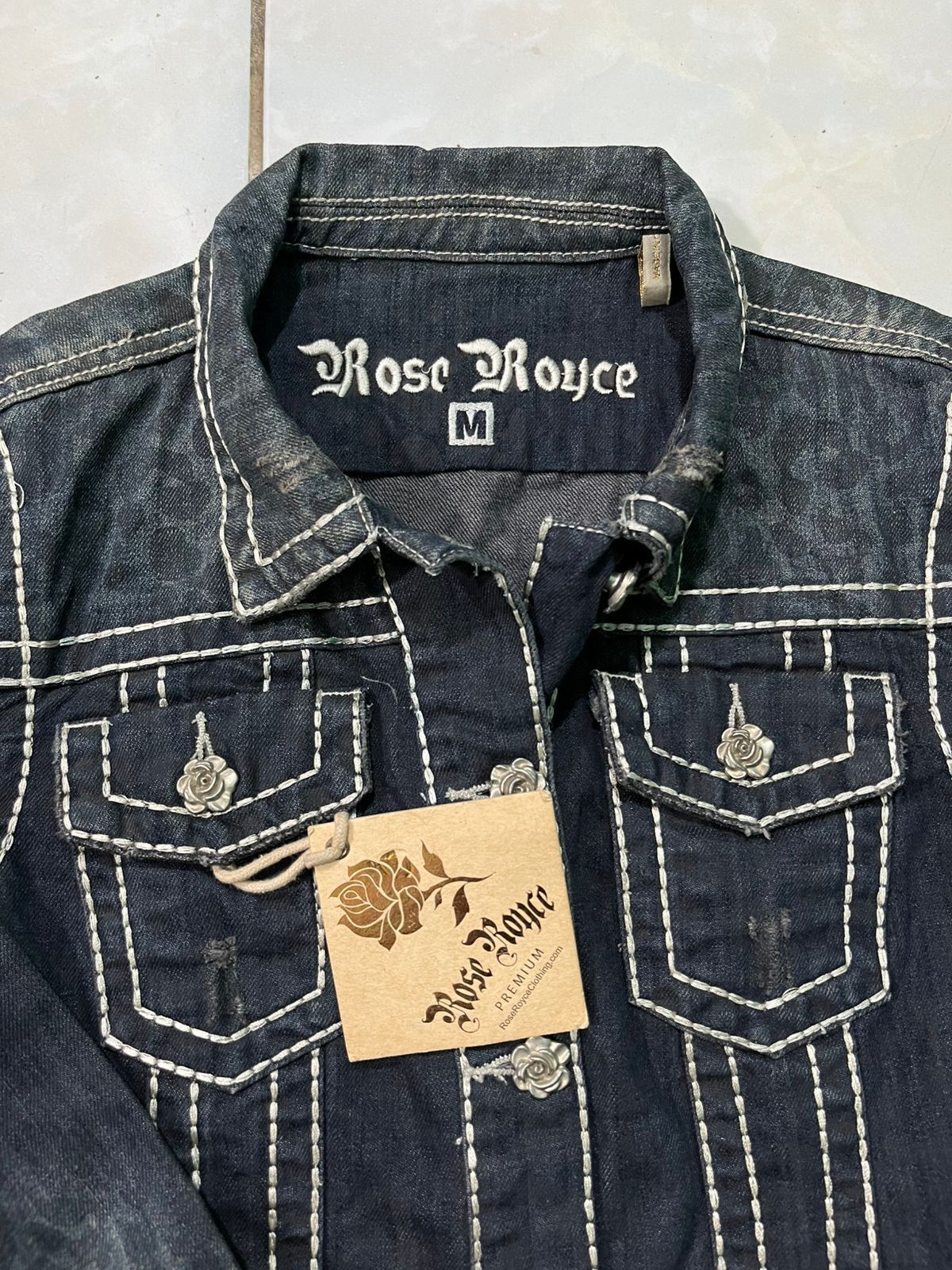 Japanese Brand Rose Royce Cross Logo Trucker Jeans Size M / US 6-8 / IT 42-44 - 5 Thumbnail
