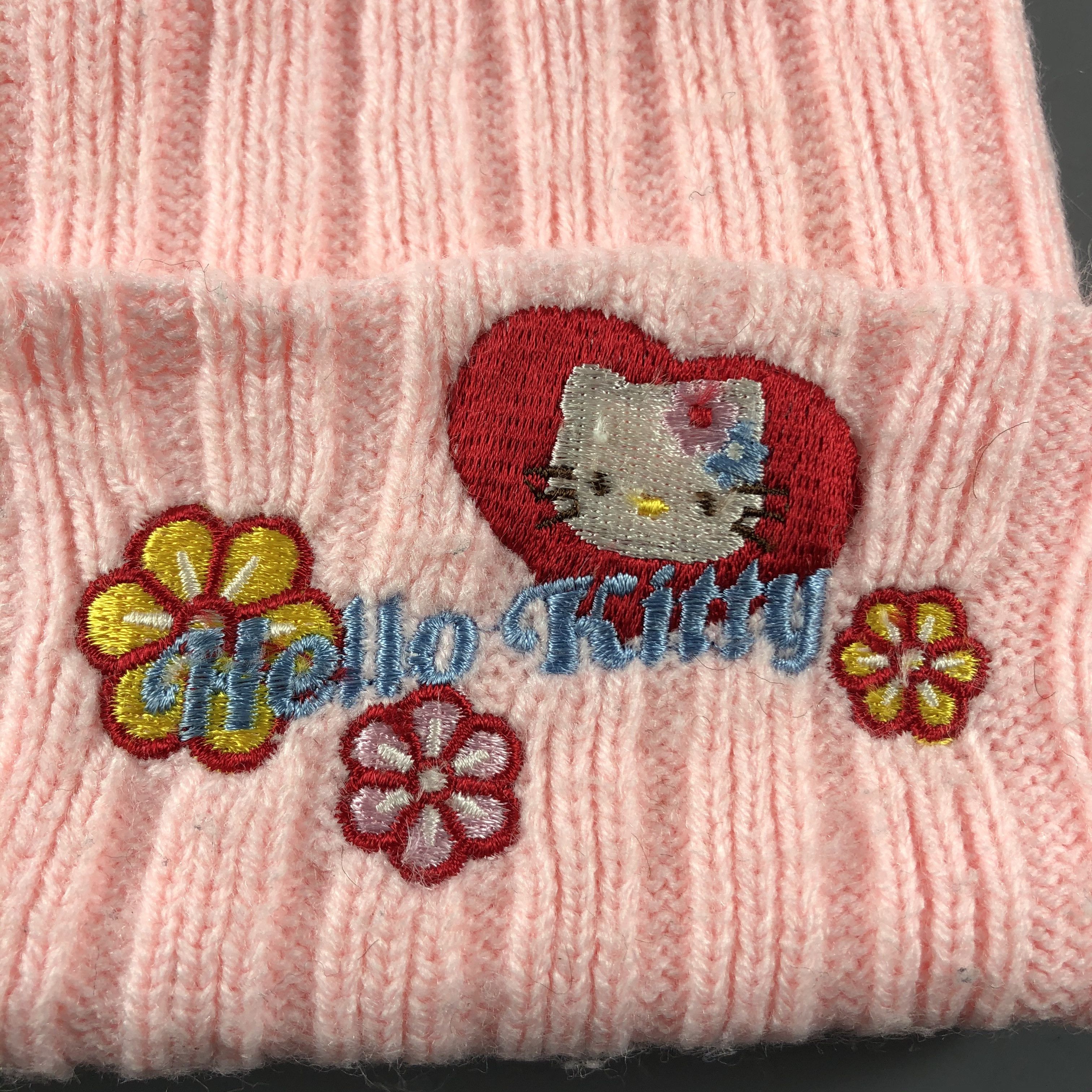 Anime × Japanese Brand × Vintage Womens Hello Kitty Beanie Snow Hat Snow Cap -D493 Size ONE SIZE - 5 Thumbnail