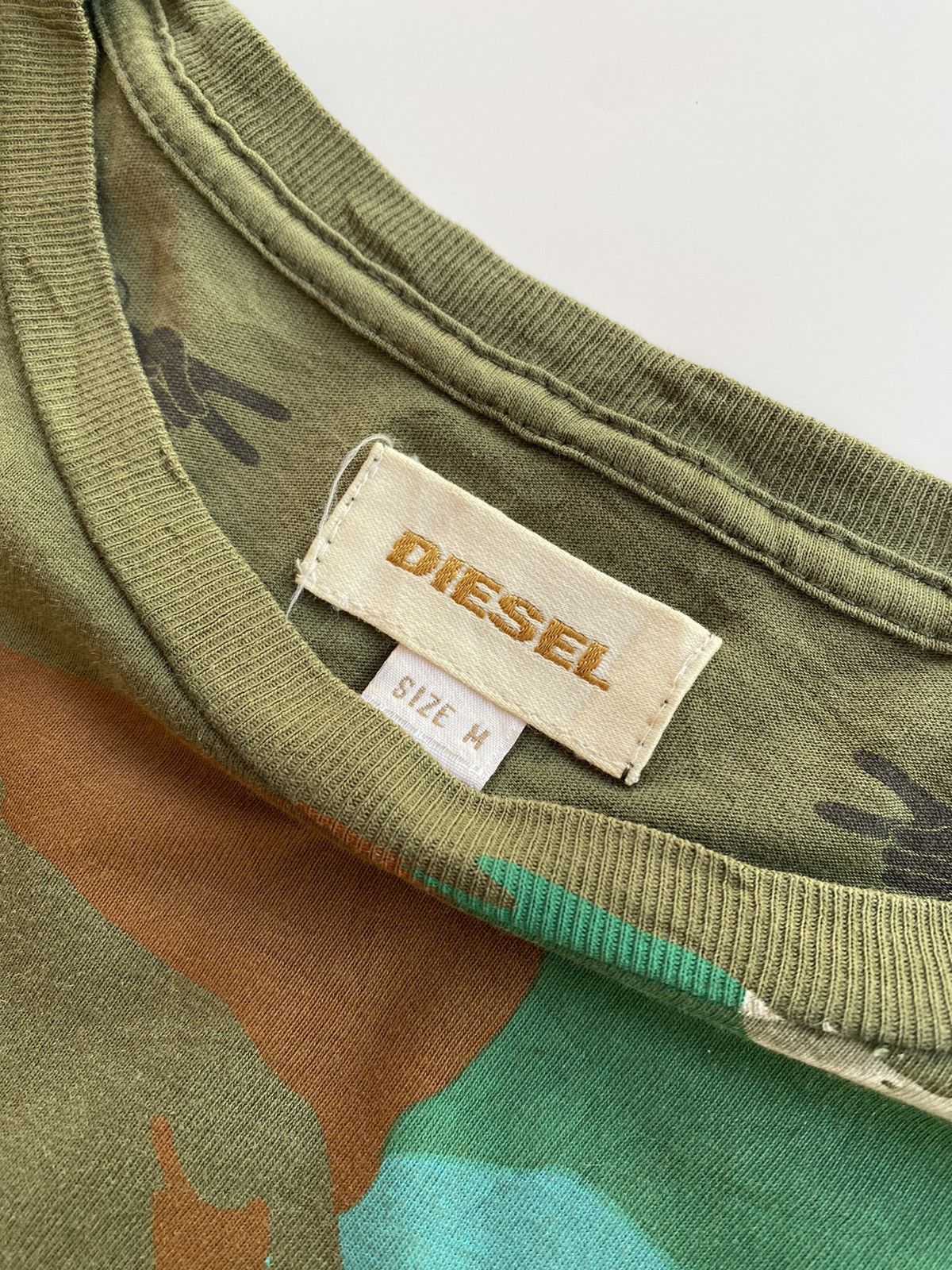 Diesel × Vintage Vintage Diesel Tee Camo Green Size US M / EU 48-50 / 2 - 5 Thumbnail