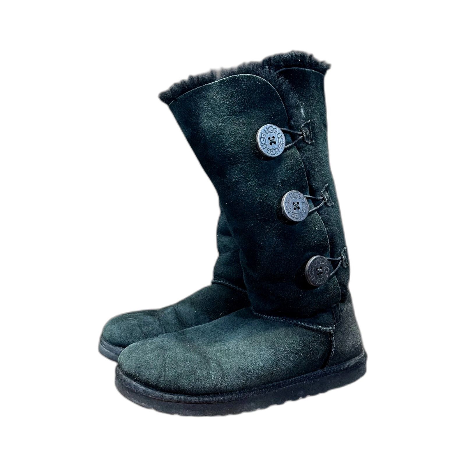 Ugg UGG Australia Boots Womens Size 8 Black Bailey Button Triple Size US 8 / EU 41 - 8 Thumbnail