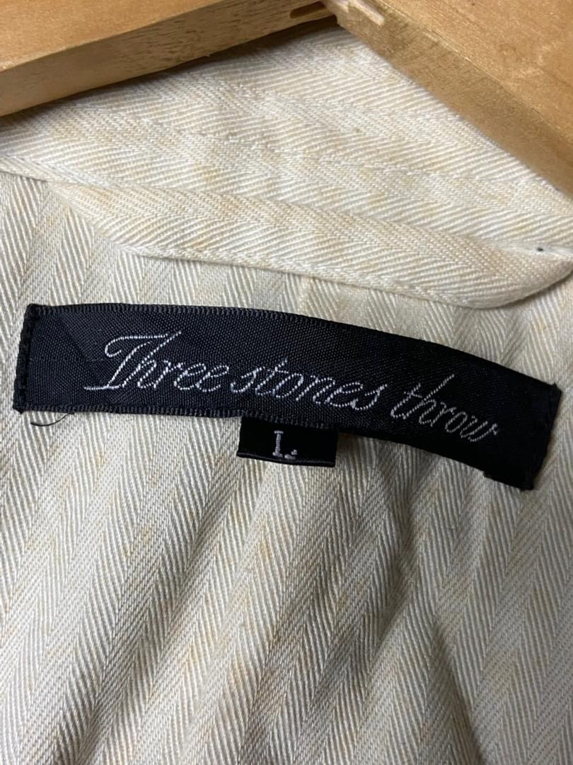 Japanese Brand Three Stones Throw Wool Buttoned Jacket (173) Size US L / EU 52-54 / 3 - 7 Thumbnail