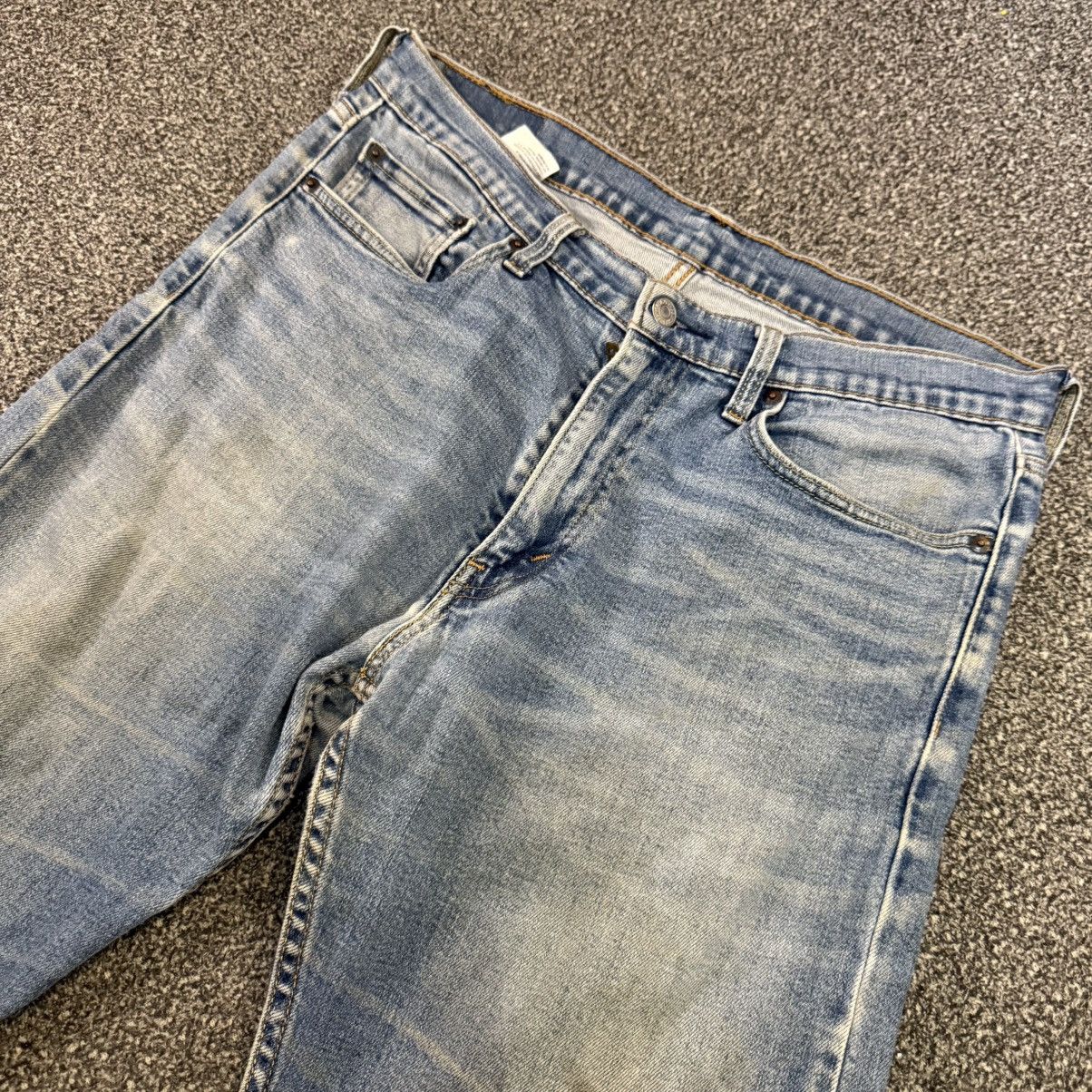 Levi's 🔥 y2k Distressed Levis 513 Faded Denim W34 Size US 34 / EU 50 - 3 Thumbnail