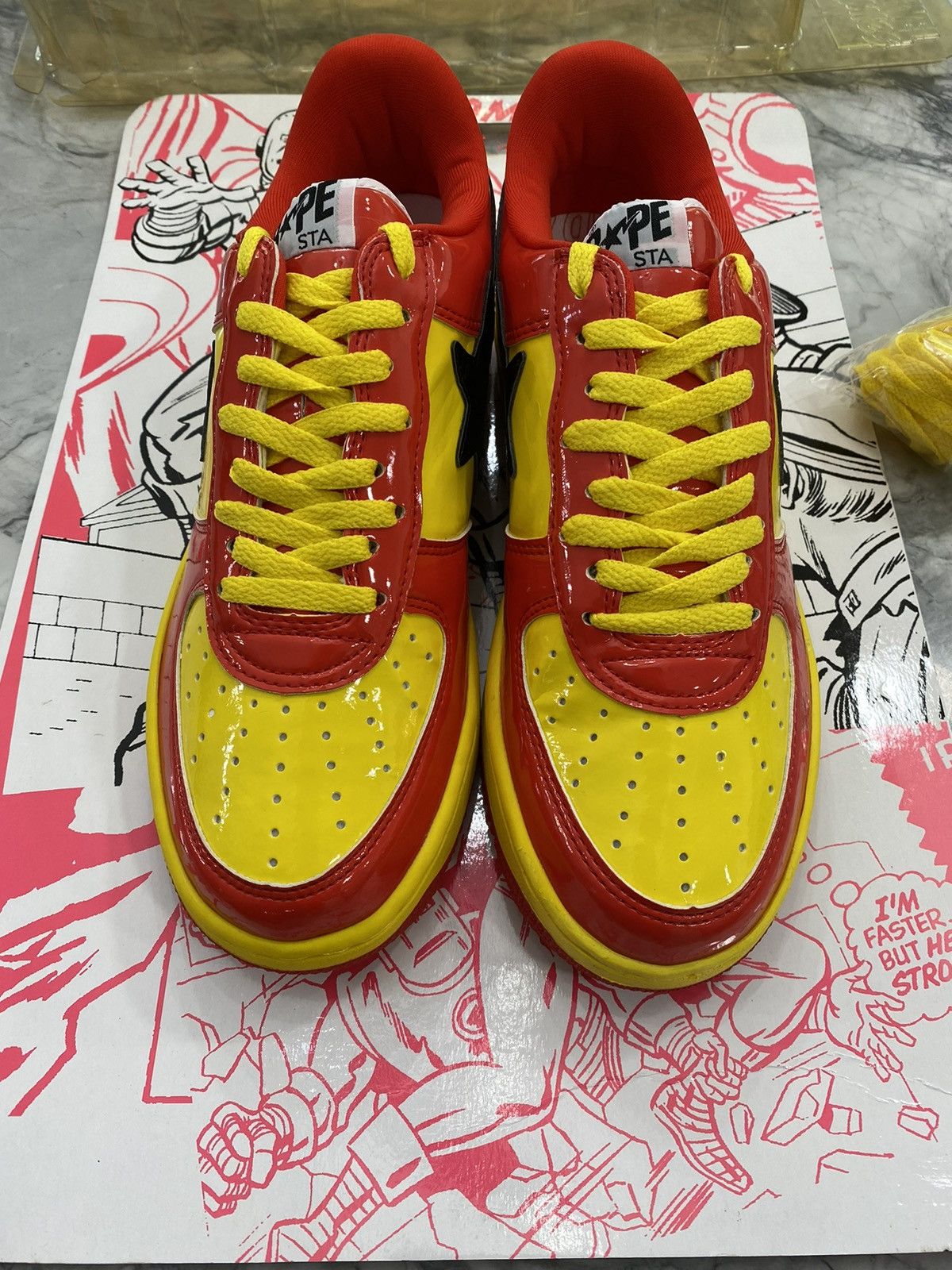 Bape Bape x Marvel Iron Man Bapesta Size US 9 / EU 42 - 11 Thumbnail