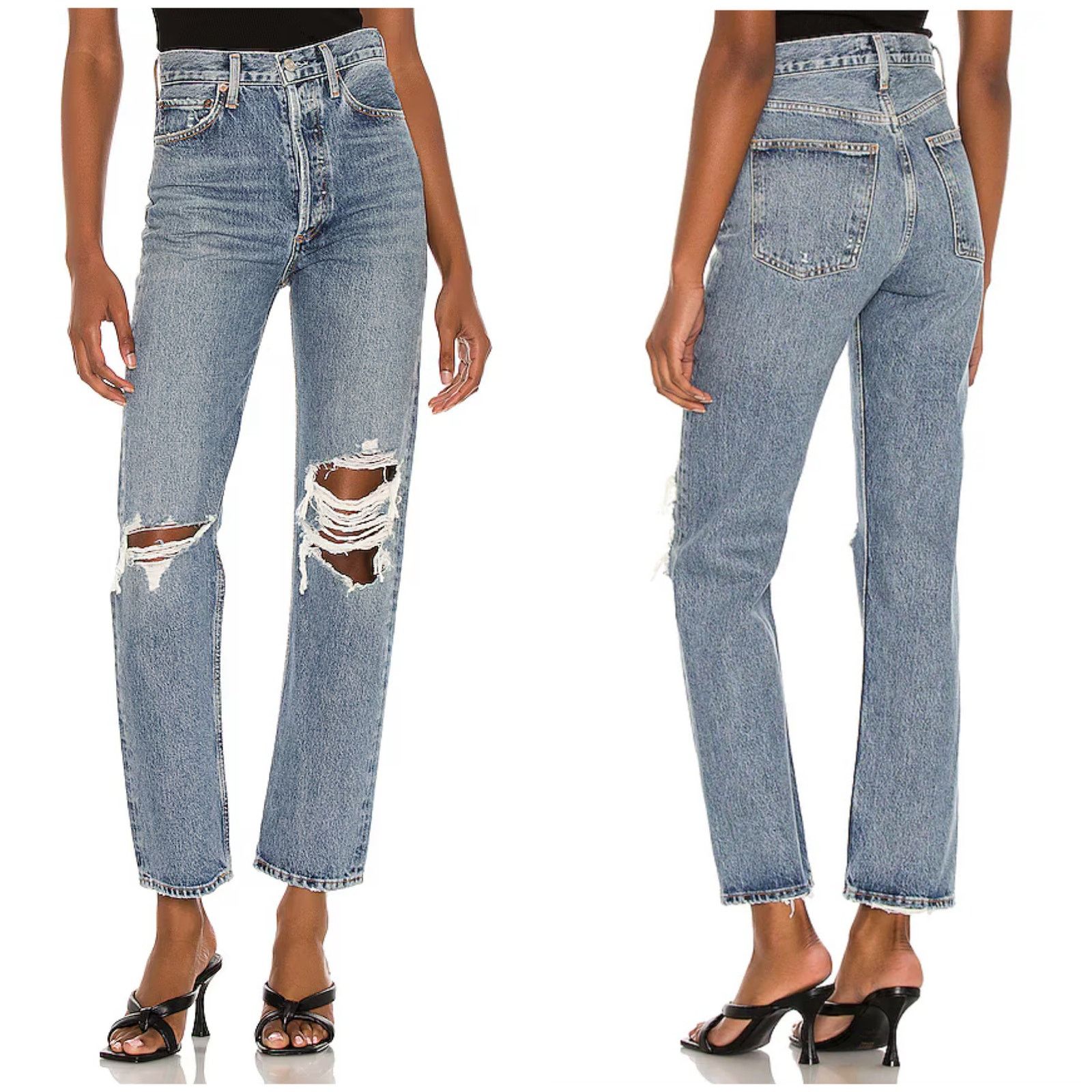 Agolde AGOLDE 90's Pinch Waist Straight Jean Backdrop Wash Size 26" / US 2 / IT 38 - 1 Thumbnail