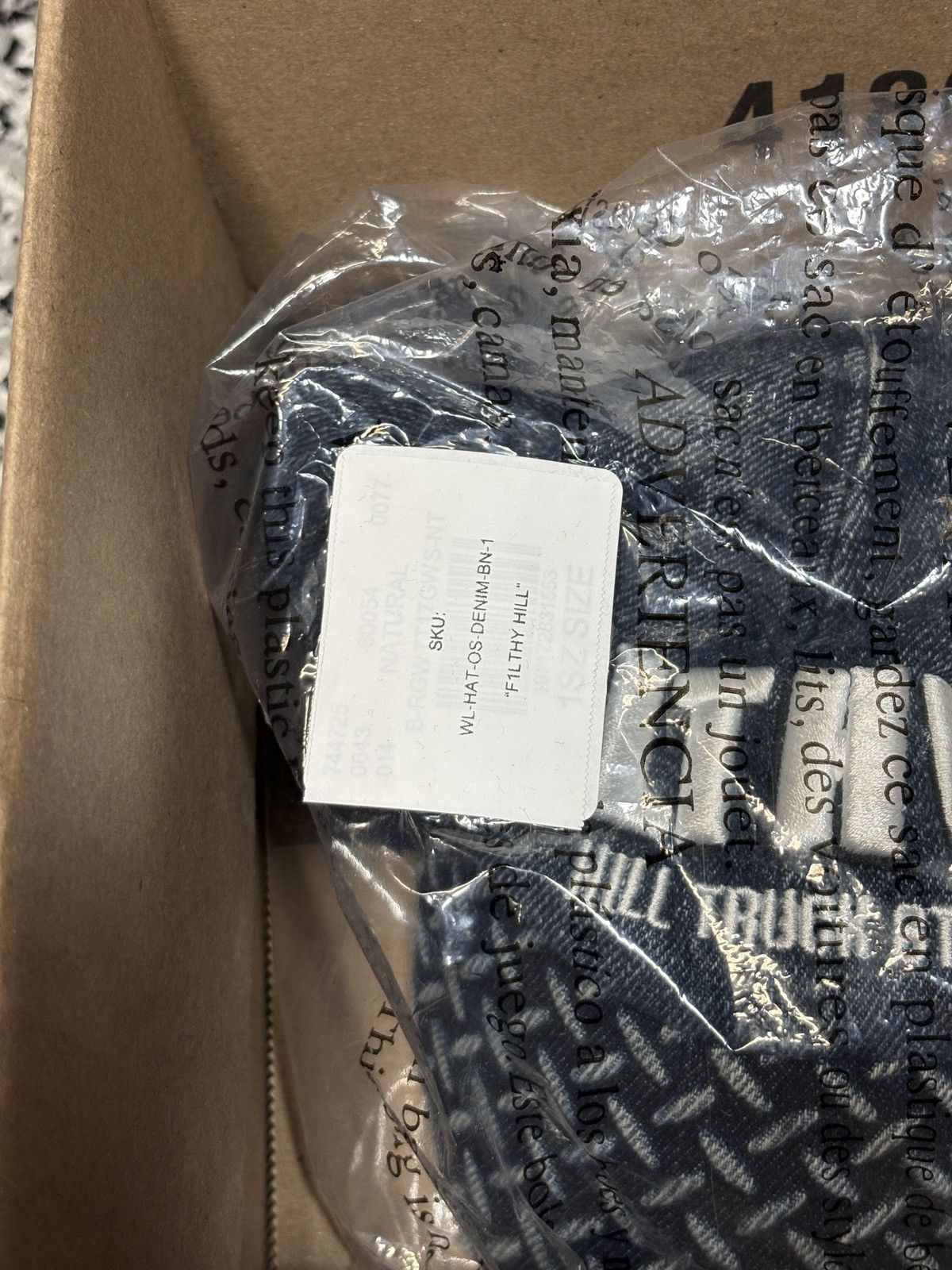 Billy Hill Billy Hill X F1lthy “Filthy Hill” Diamond Plated Denim Hat Size ONE SIZE - 14 Thumbnail