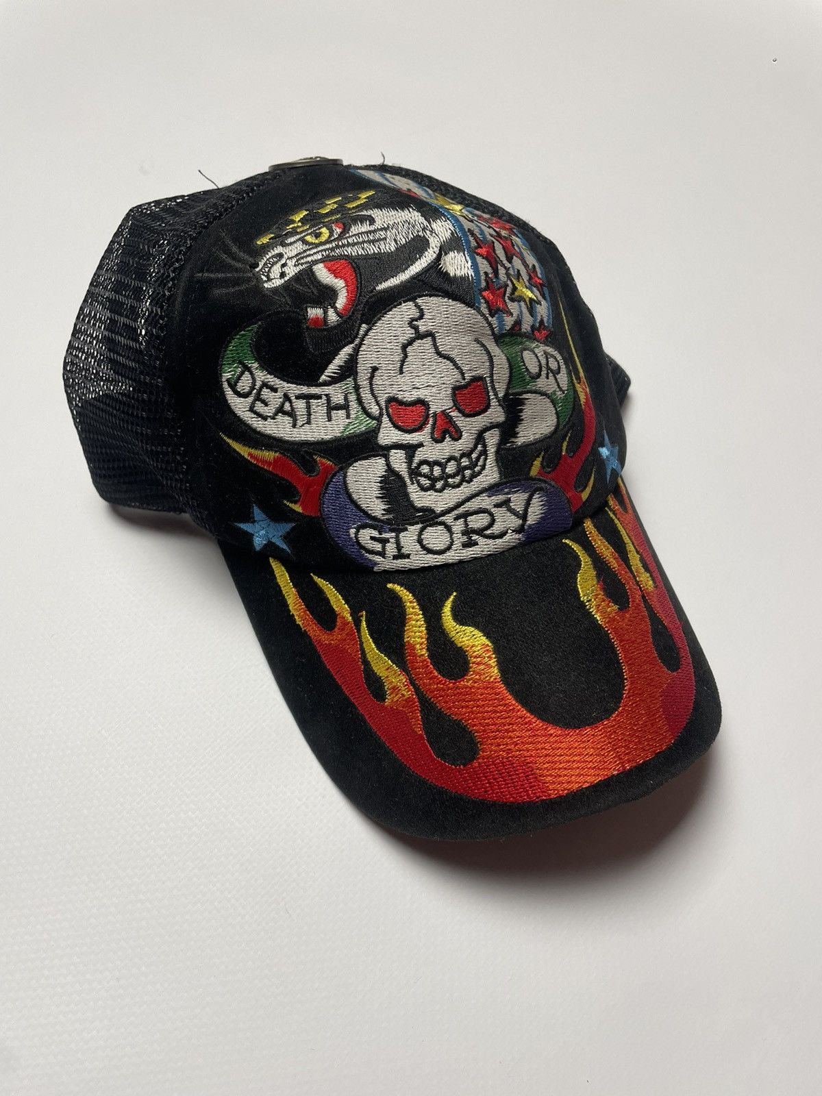 Ed Hardy × Vintage Ed Hardy Flame Cap Size ONE SIZE - 6 Thumbnail