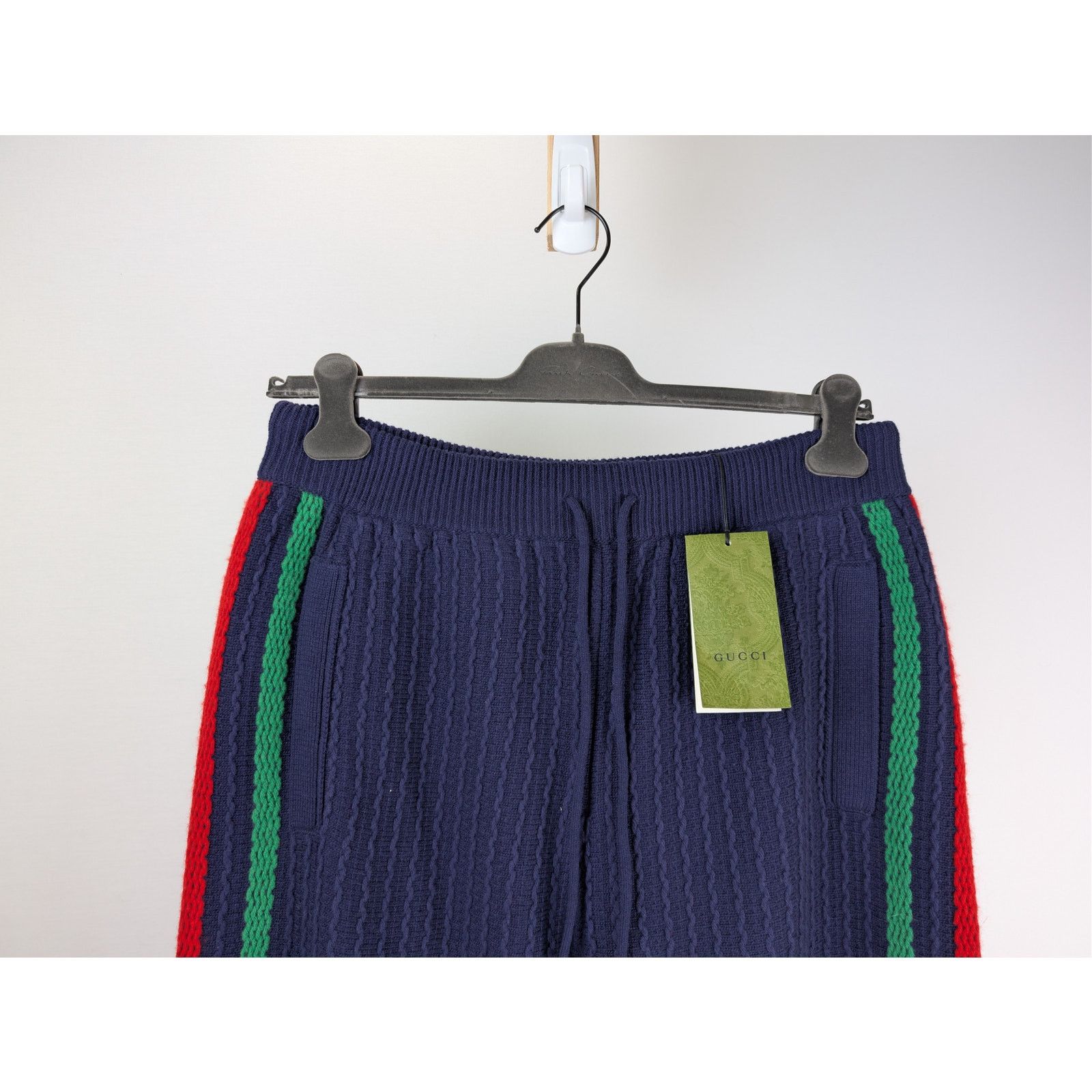 Gucci o1rshd1 Sweatpants Knitwear Pants With Web in Navy Blue Size US 32 / EU 48 - 3 Thumbnail