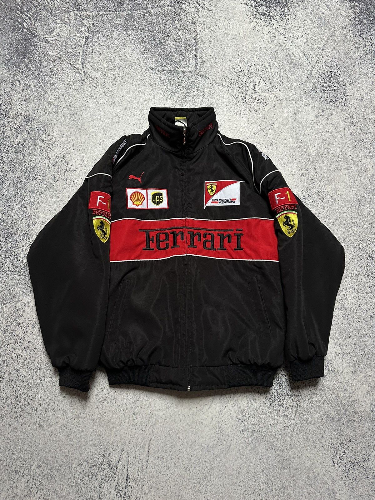 Ferrari Ferarri F1 Team Bomber Jacket Y2K Size US L / EU 52-54 / 3 - 11 Thumbnail
