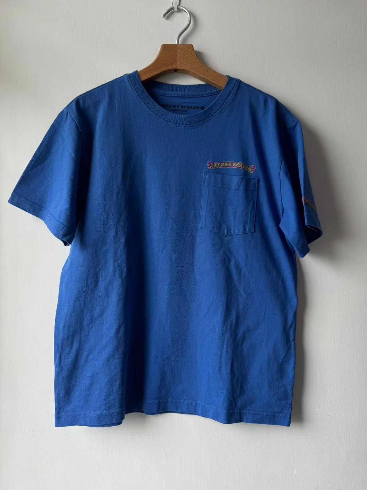 Chrome Hearts BLUE Scroll TEE - Short Sleeve T Shirts