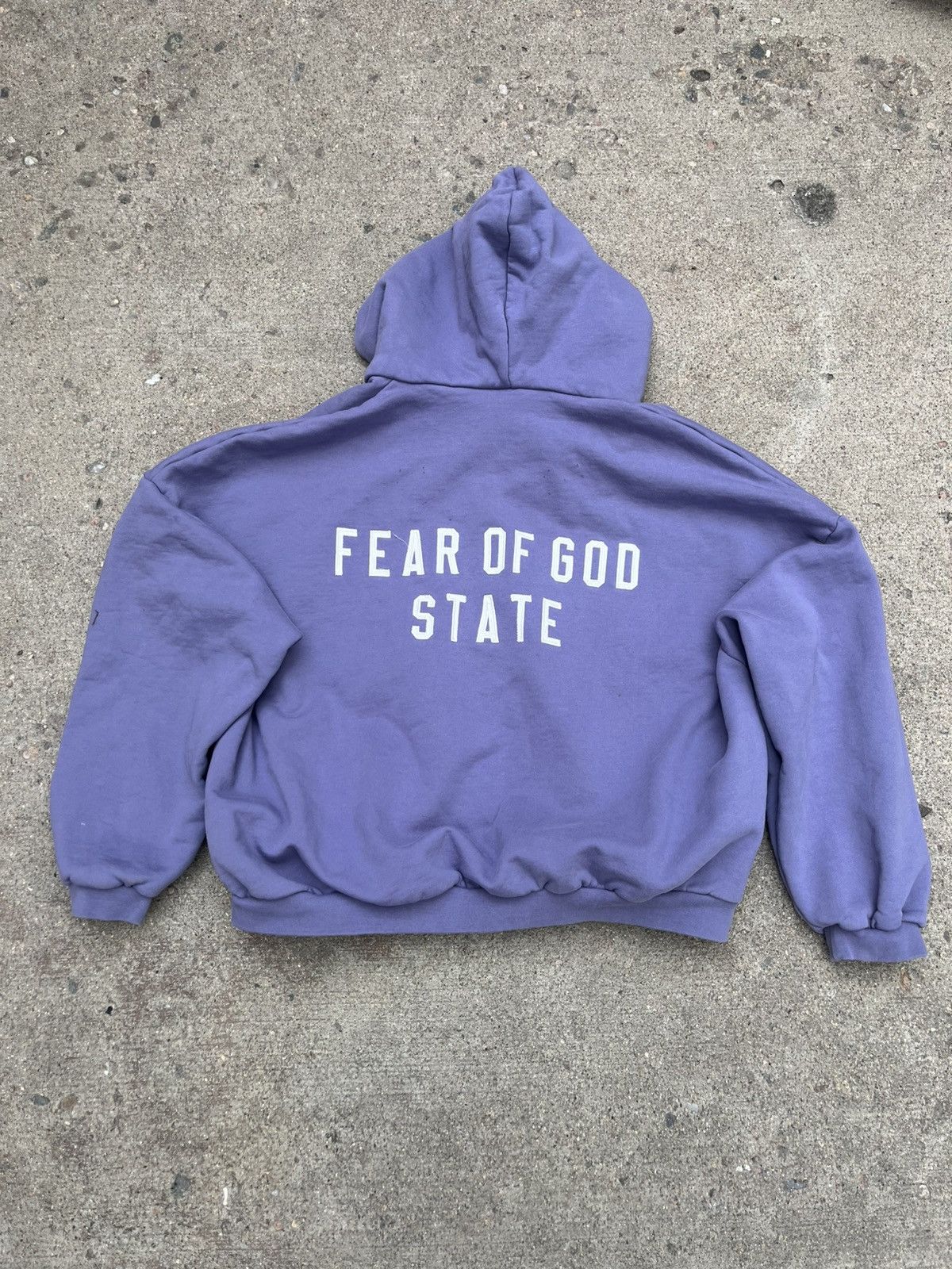 Fear of God Purple Fear of God Essentials Hoodie Size US M / EU 48-50 / 2 - 2 Thumbnail