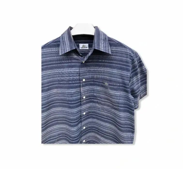 Vintage Lacoste Striped Design Button Up Shirt