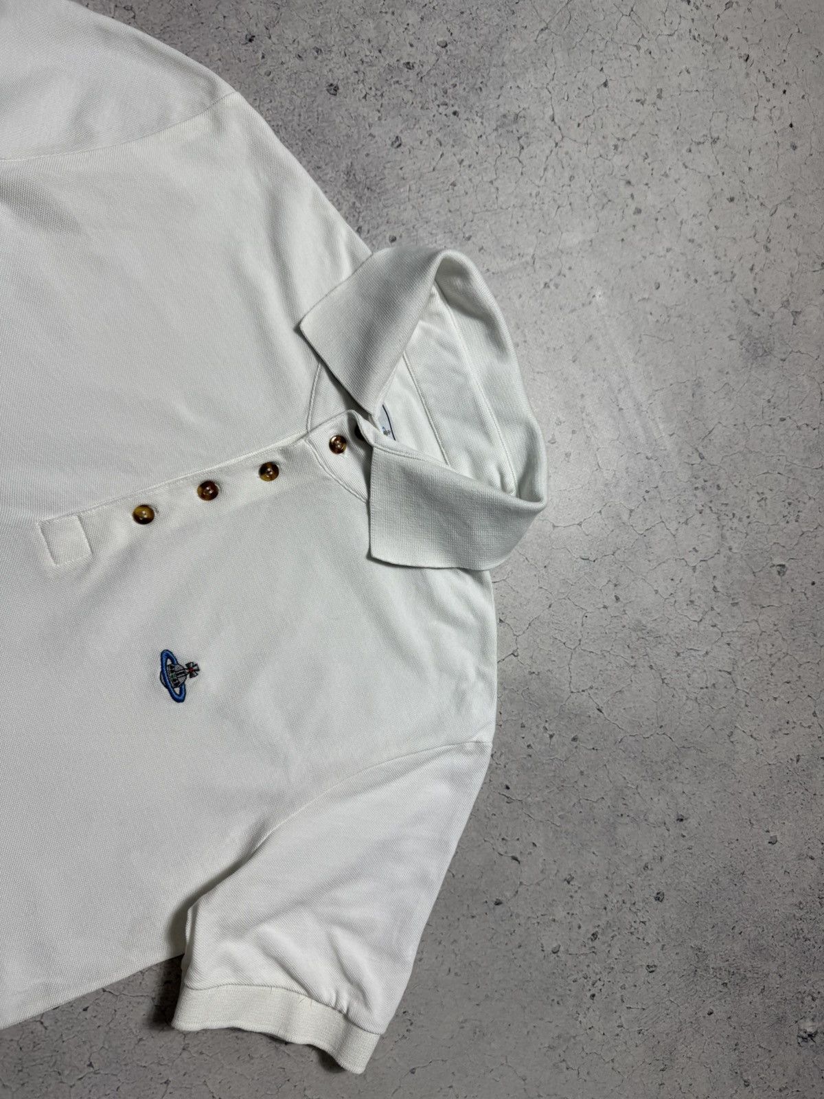 Vivienne Westwood Vivienne Westwood Luxury Polo Shirt White Size L Size US L / EU 52-54 / 3 - 4 Thumbnail