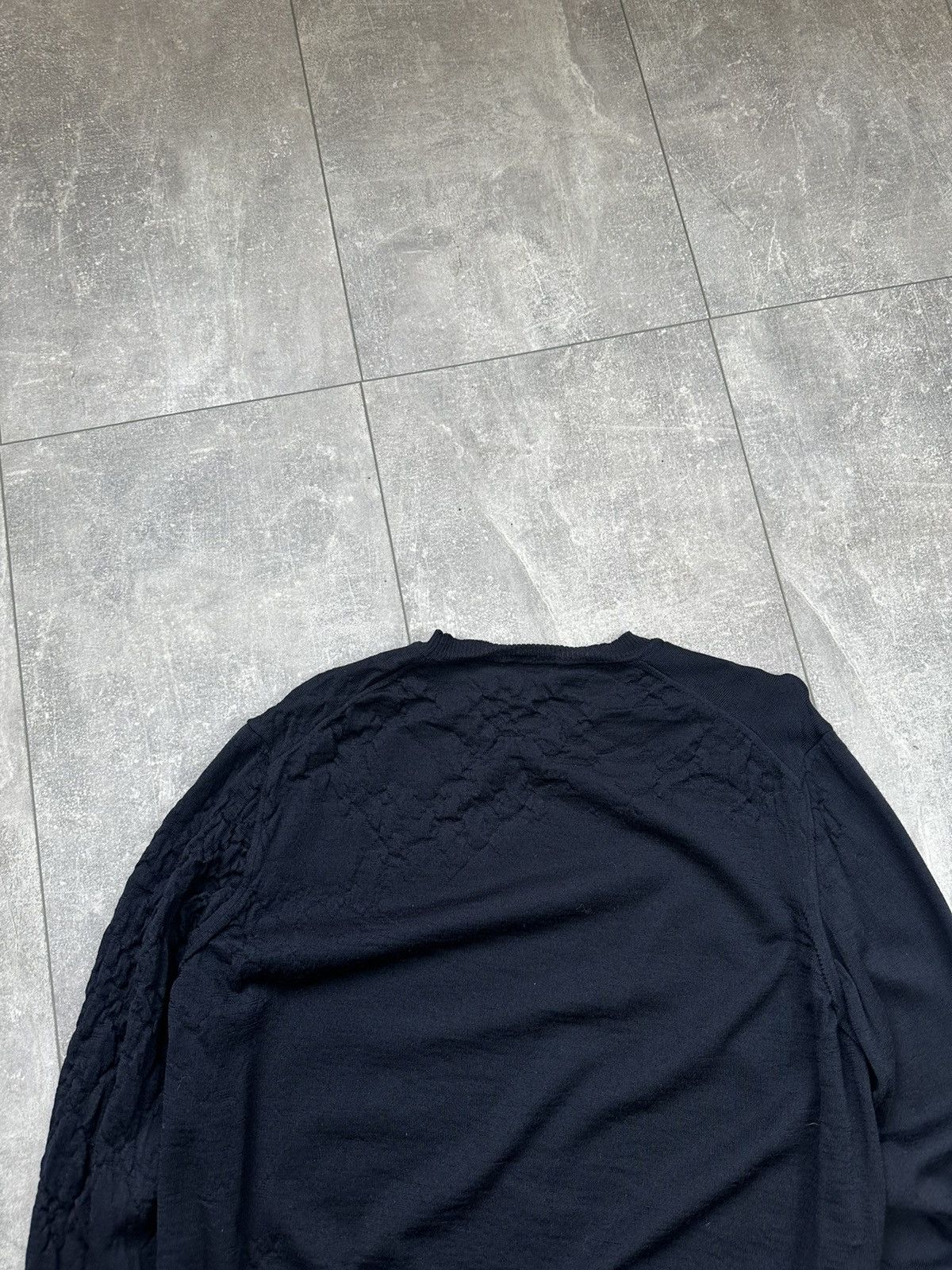 Emporio Armani Emporio Armani Dented Wool Sweater Small Logo Size US XL / EU 56 / 4 - 12 Thumbnail