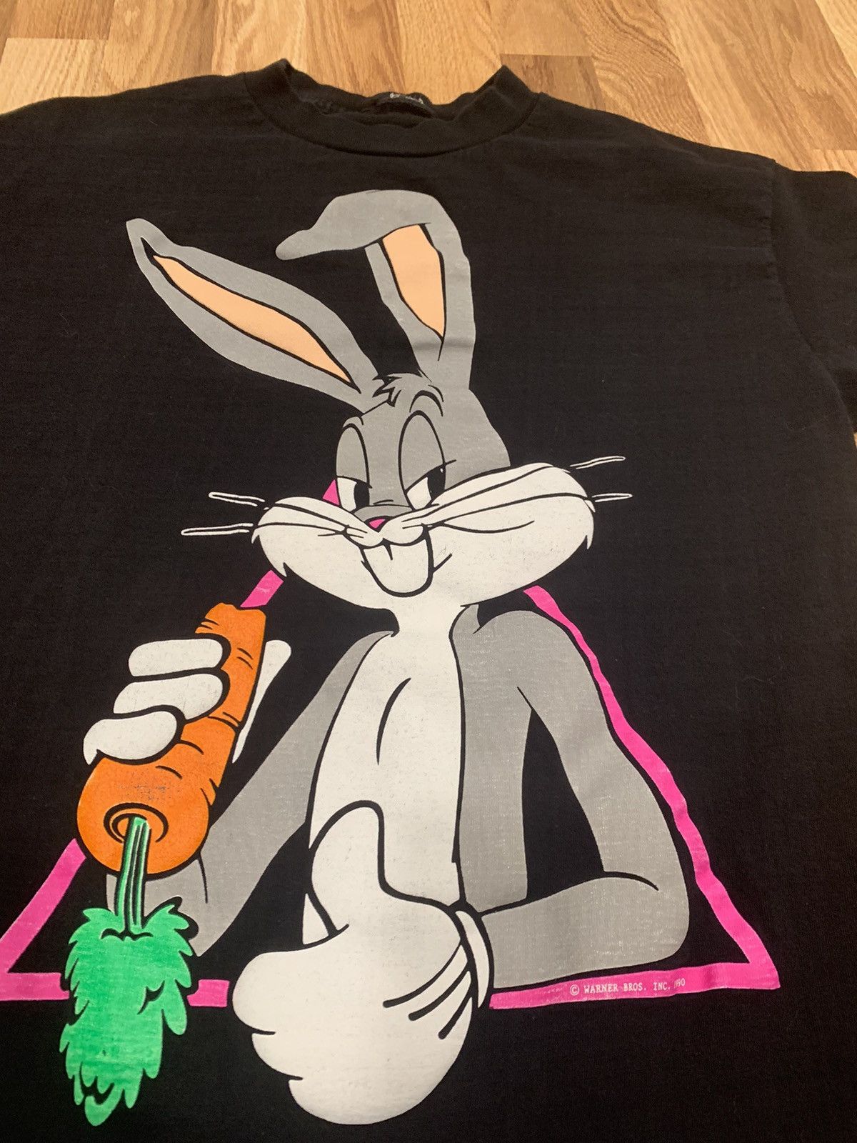 Vintage × Warner Bros Vintage Puff Print Bugs Bunny 1990 Tee Size US L / EU 52-54 / 3 - 2 Thumbnail