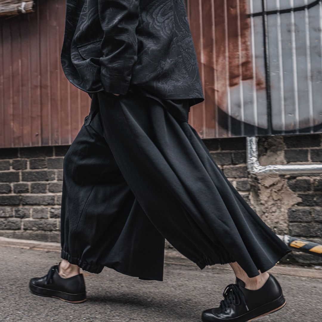 Ground Y Ground Y Yohji Yamamoto - W/GABARDINE KARASU Crow Pants Size US 30 / EU 46 - 18 Thumbnail