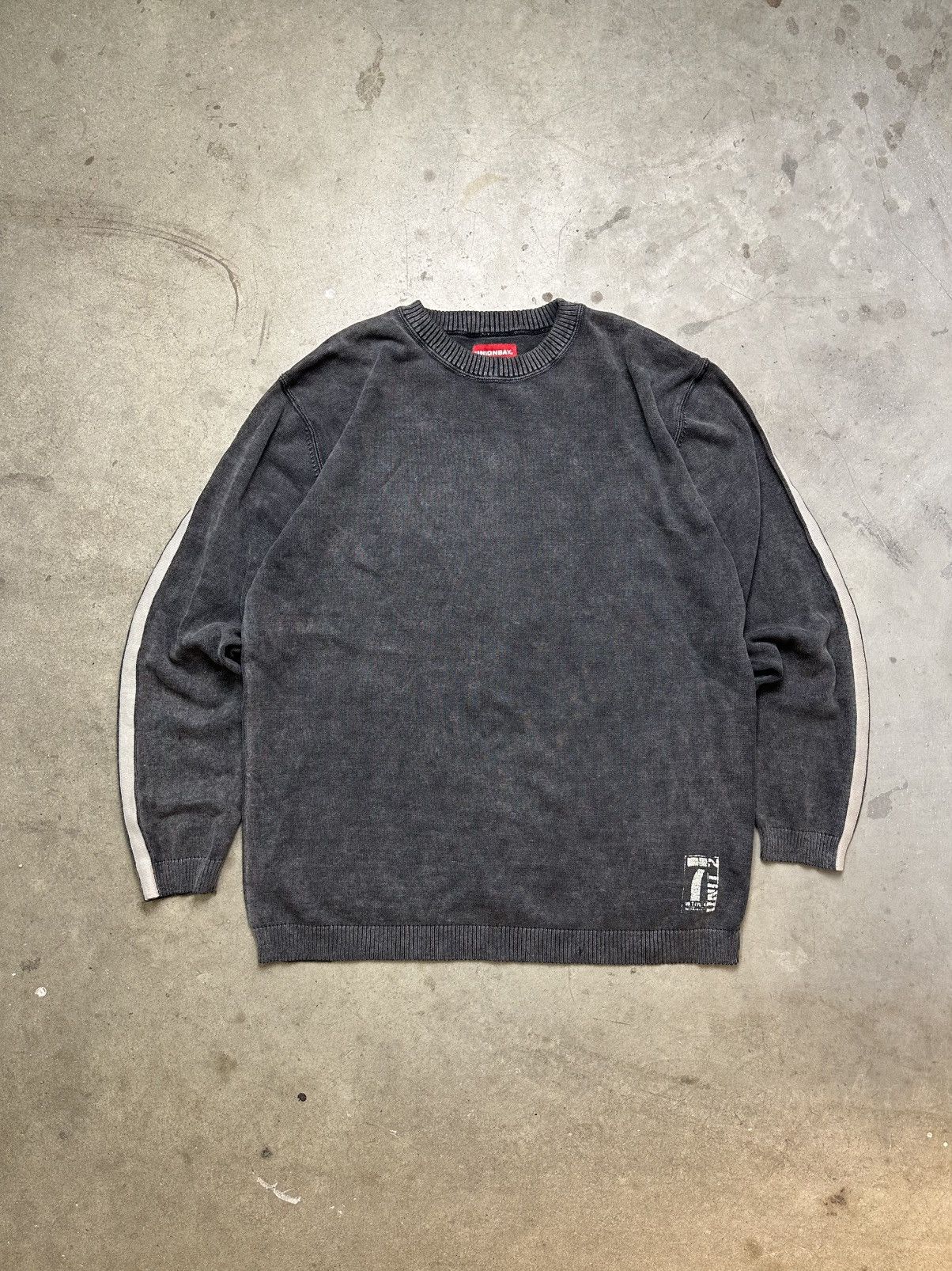 UNIONBAY vintage grey cable knit sweater Unionbay Y2K sweatshirt Size US L / EU 52-54 / 3 - 1 Thumbnail