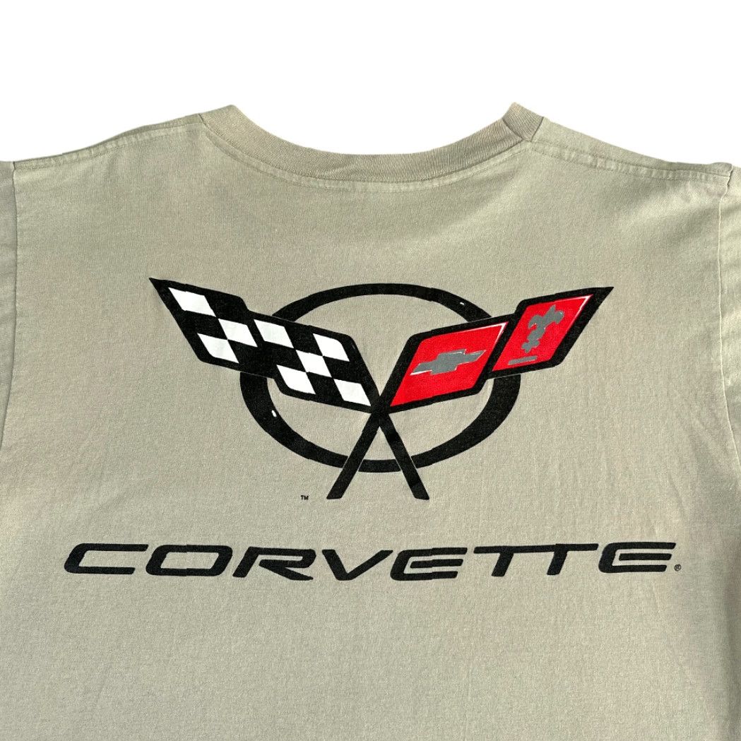Logo 7 VINTAGE Corvette Shirt Adult MEDIUM Brown Graphic Logo 90s Mens Size US M / EU 48-50 / 2 - 4 Thumbnail