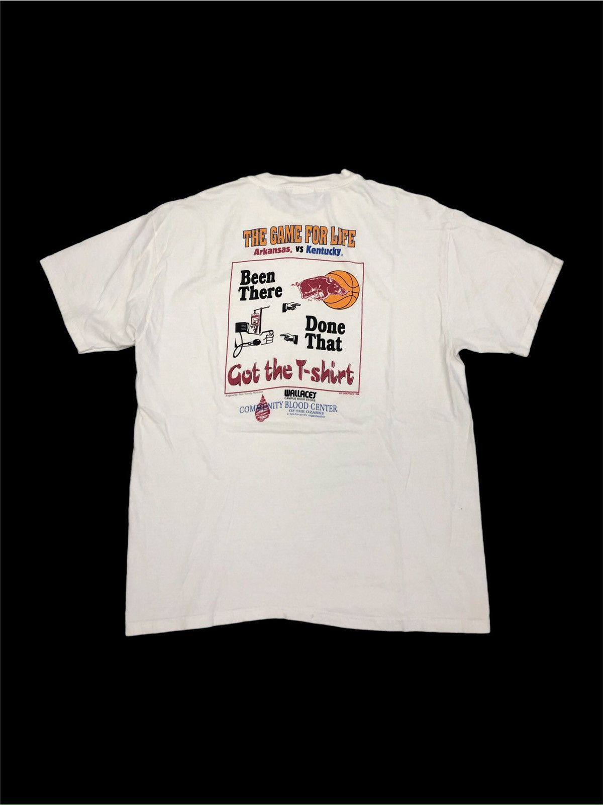 Hanes × Vintage 1998 Arkansas vs Kentucky Basketball Blood Drive Tee Size US L / EU 52-54 / 3 - 1 Thumbnail