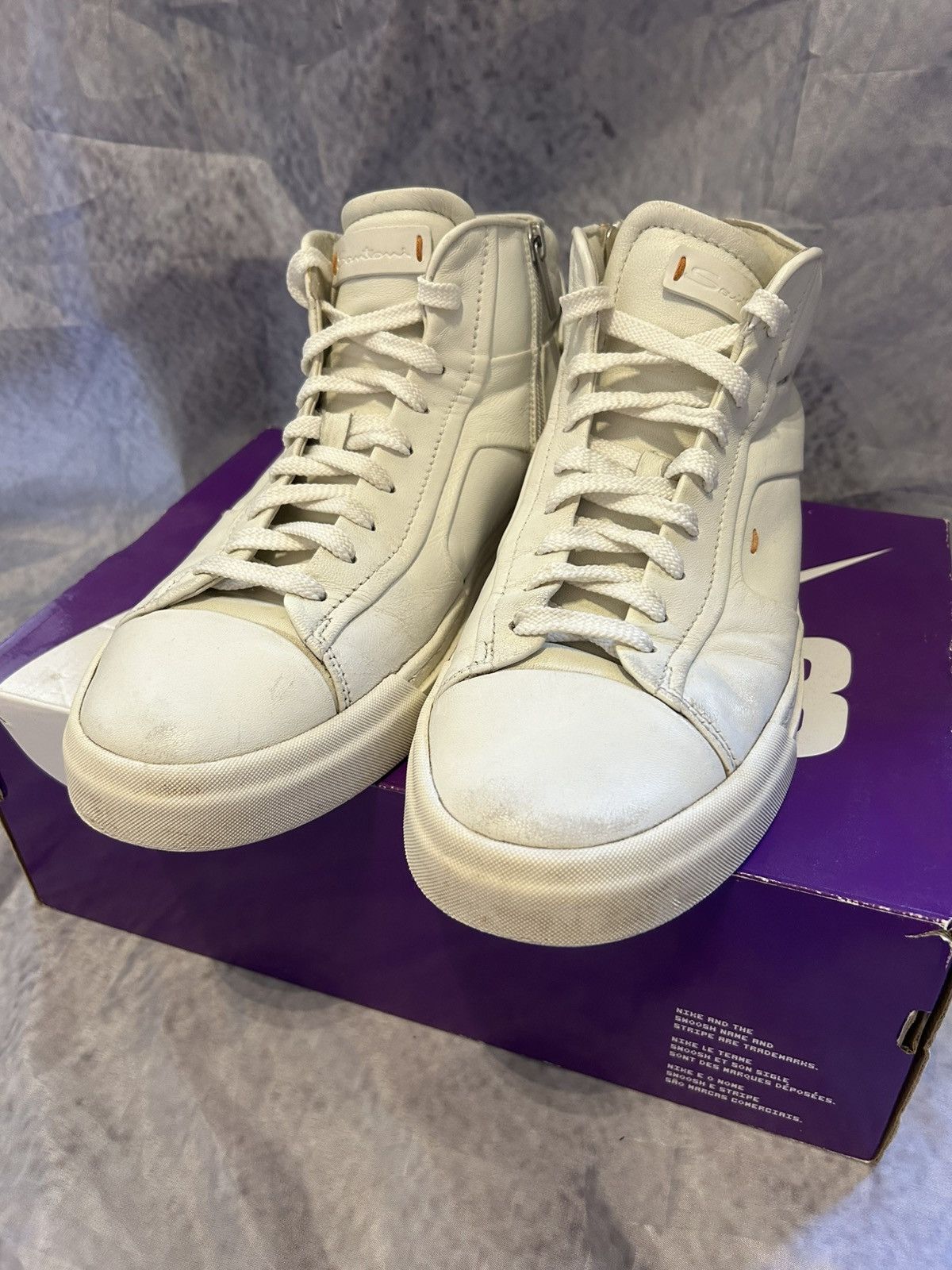 Santoni Santoni Unisex Leather sneaker Size US 9.5 / EU 42-43 - 3 Thumbnail