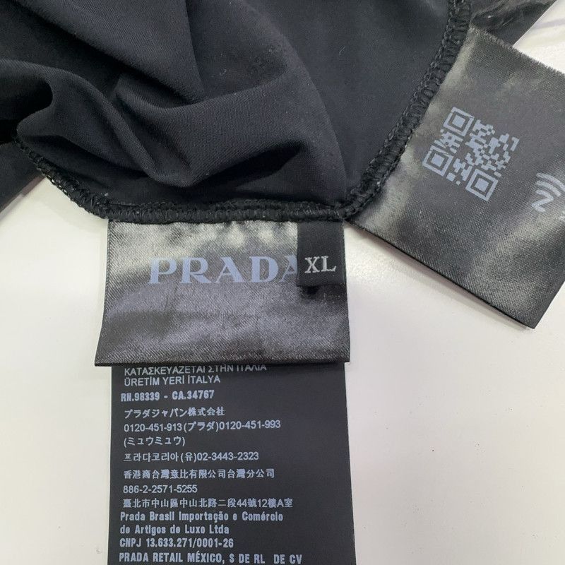 Prada Prada SS23 Logo Black Long Sleeve TShirt-2506 Size US XL / EU 56 / 4 - 7 Thumbnail